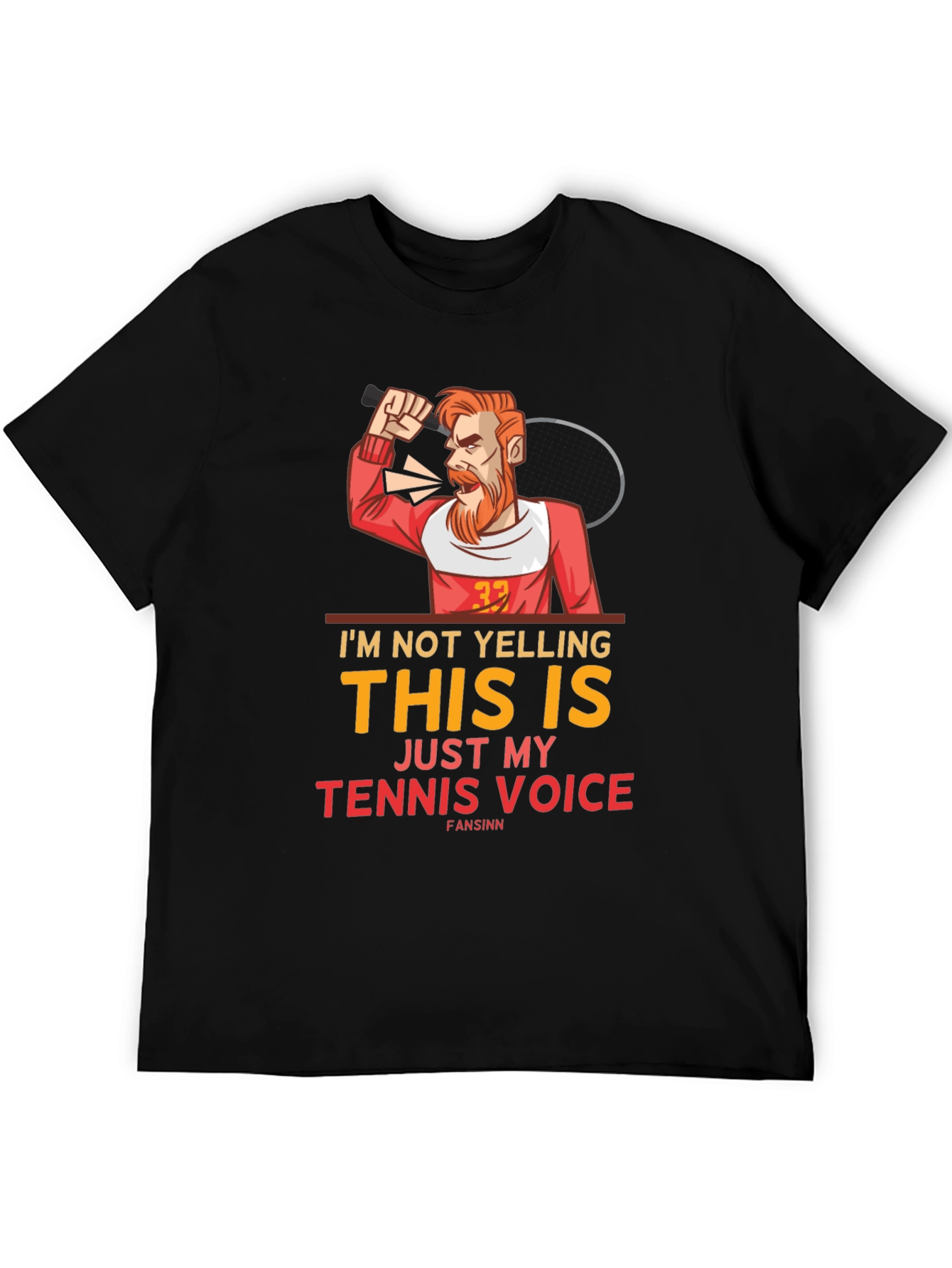 Funny Tennis Voice Graphic Tee