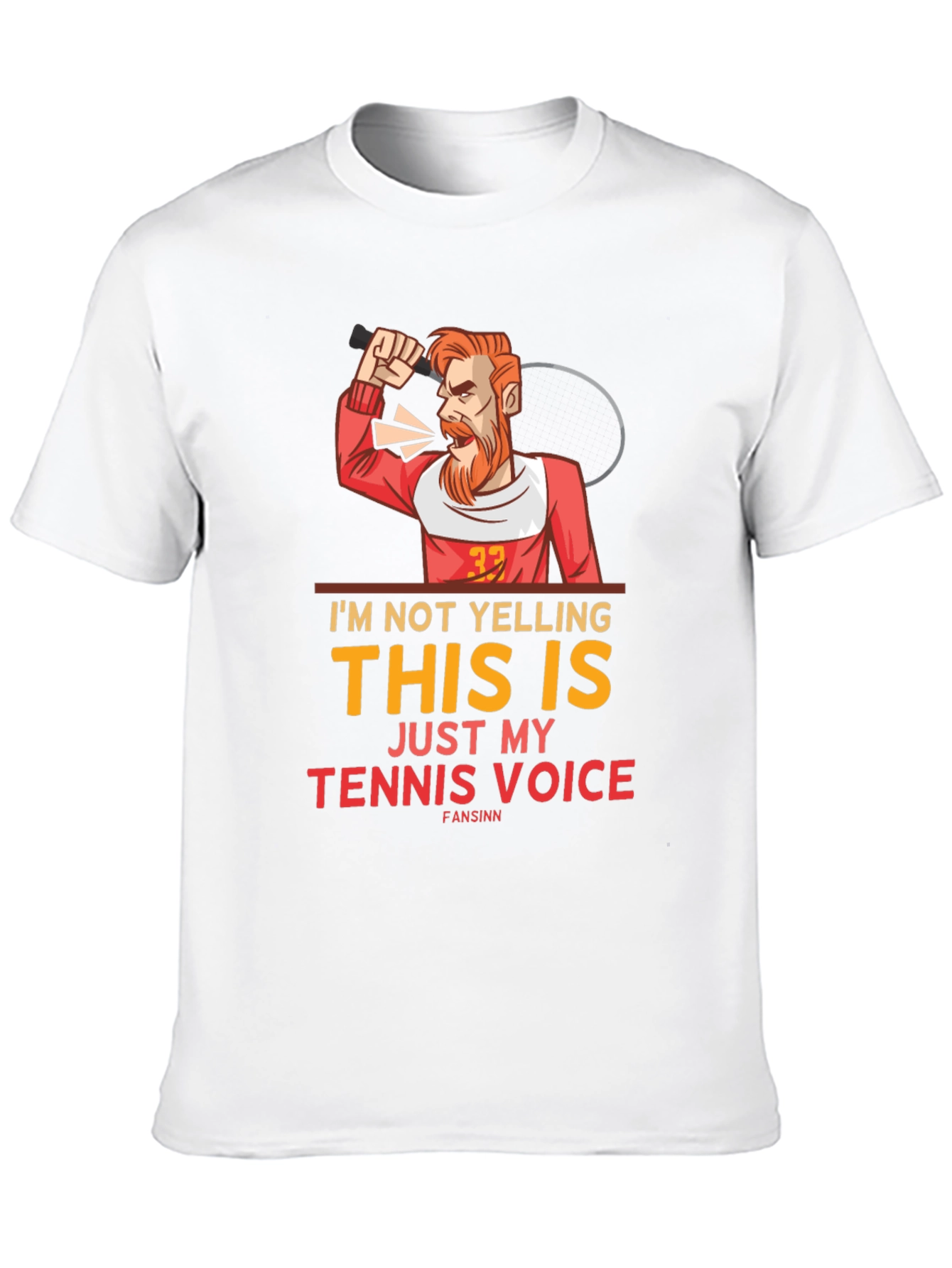 Funny Tennis Voice Graphic Tee
