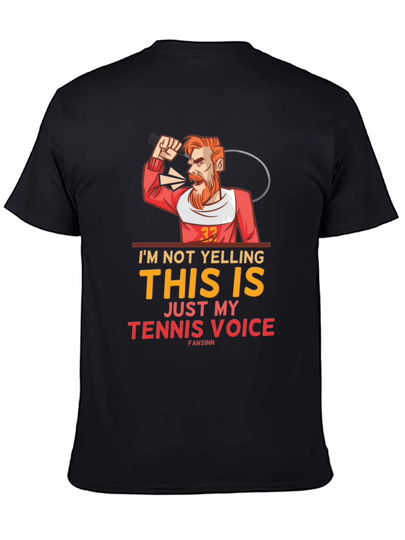 Funny Tennis Voice Graphic Tee