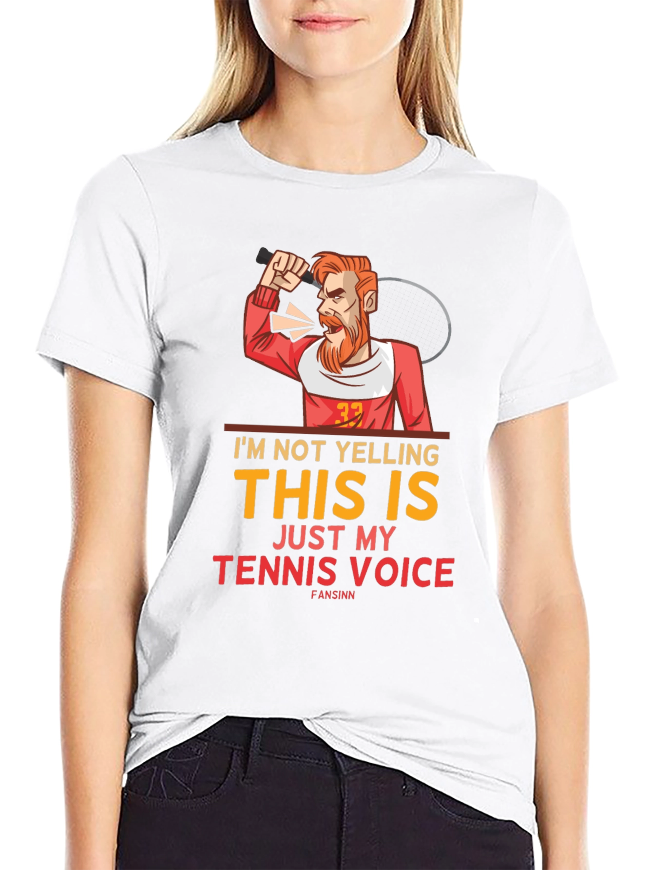 Funny Tennis Voice Graphic Tee