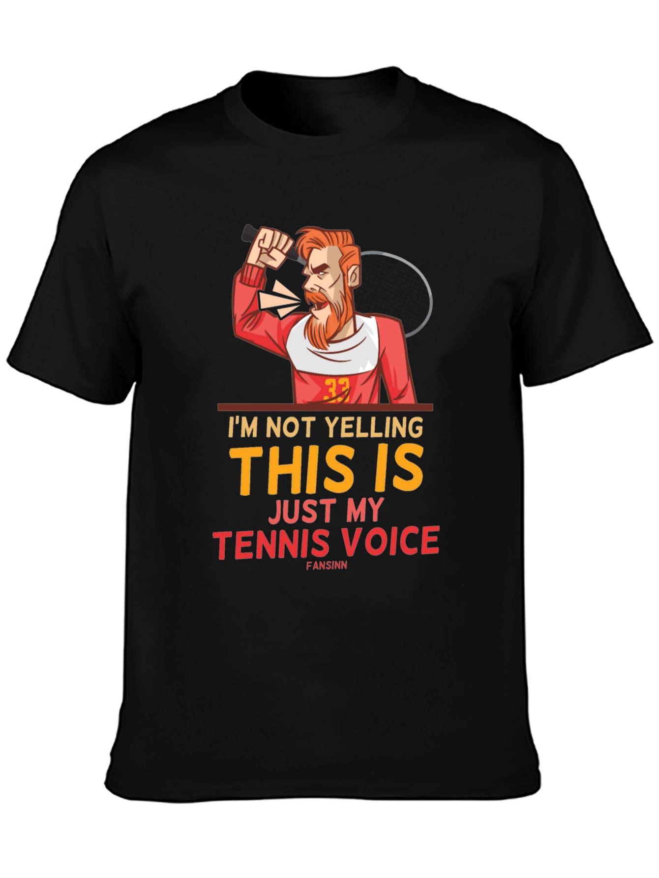 Funny Tennis Voice Graphic Tee