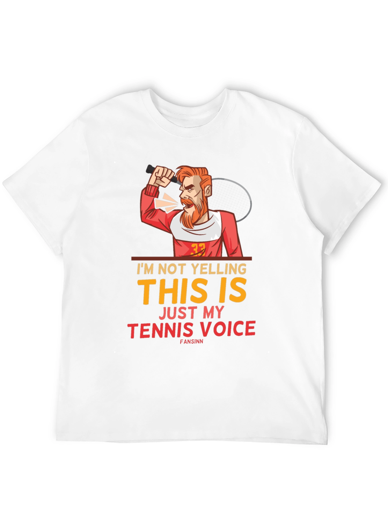 Funny Tennis Voice Graphic Tee