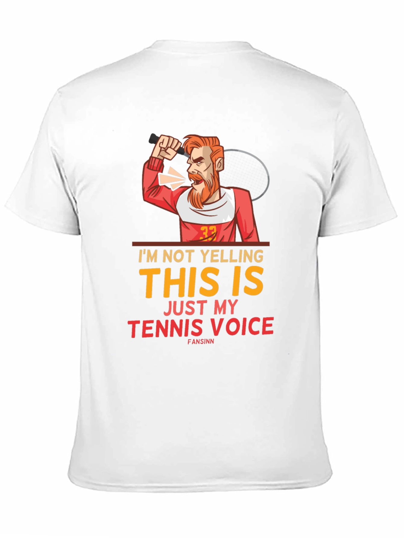 Funny Tennis Voice Graphic Tee