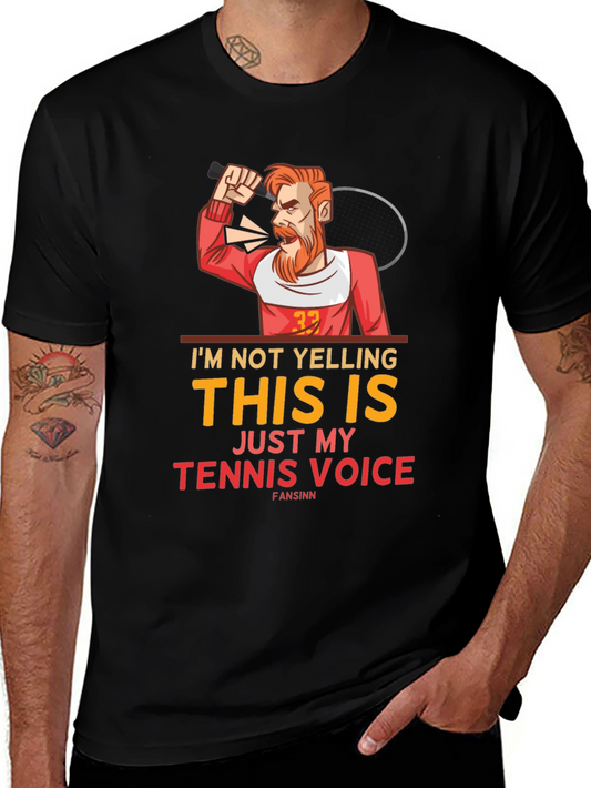 Funny Tennis Voice Graphic Tee