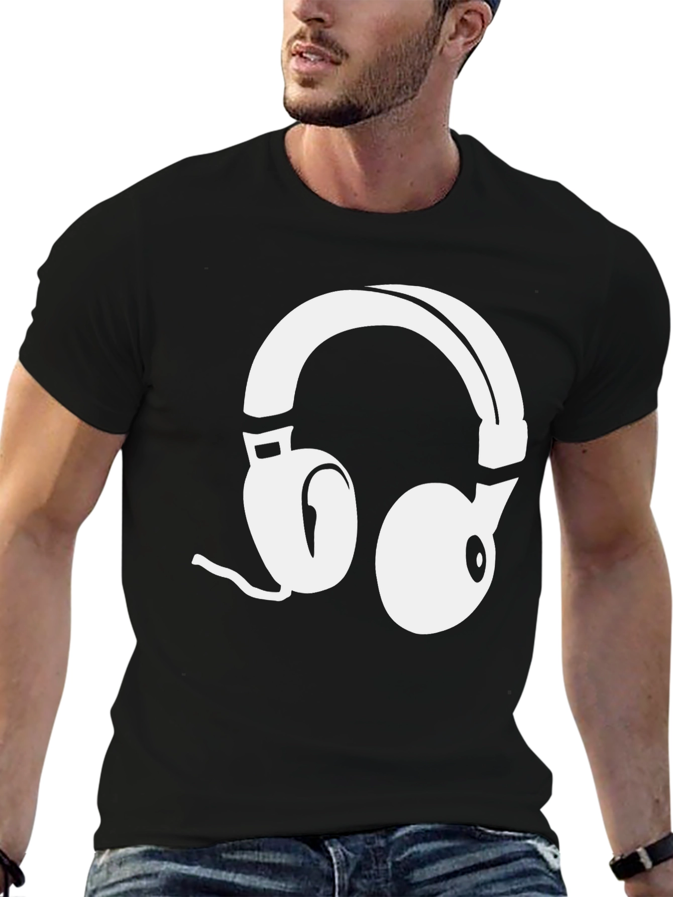 Headphone Graphic Tee - Cool Music Lover Shirt