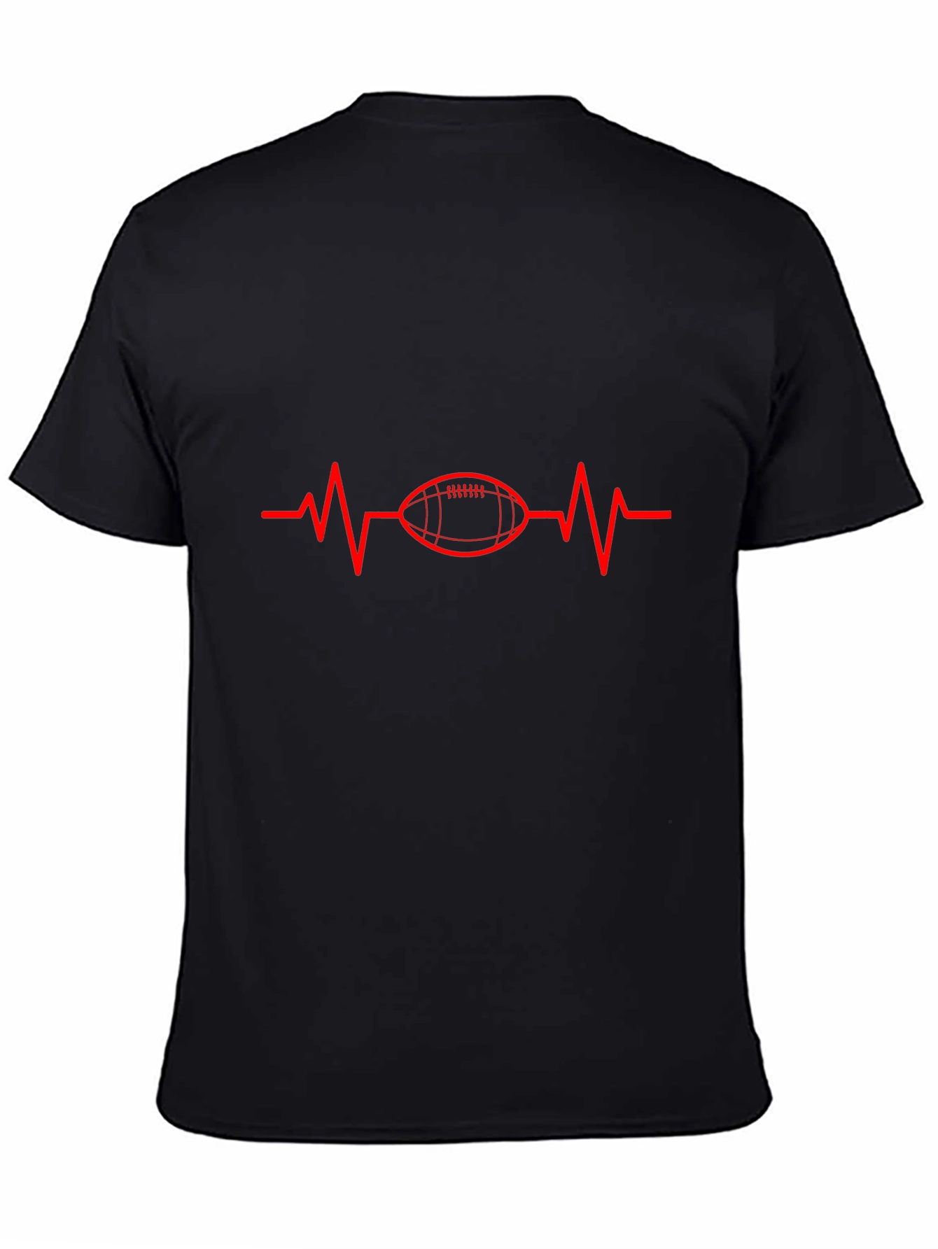 Football Heartbeat T-Shirt - Game Day Tee