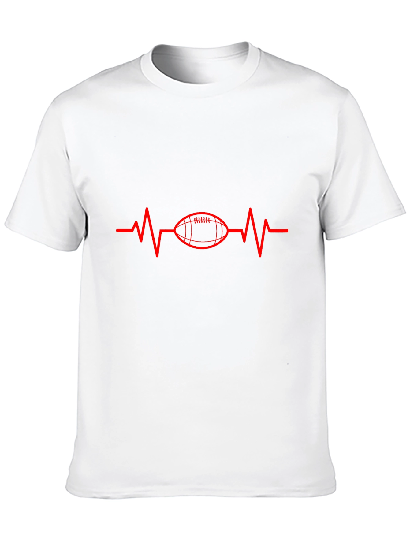 Football Heartbeat T-Shirt - Game Day Tee