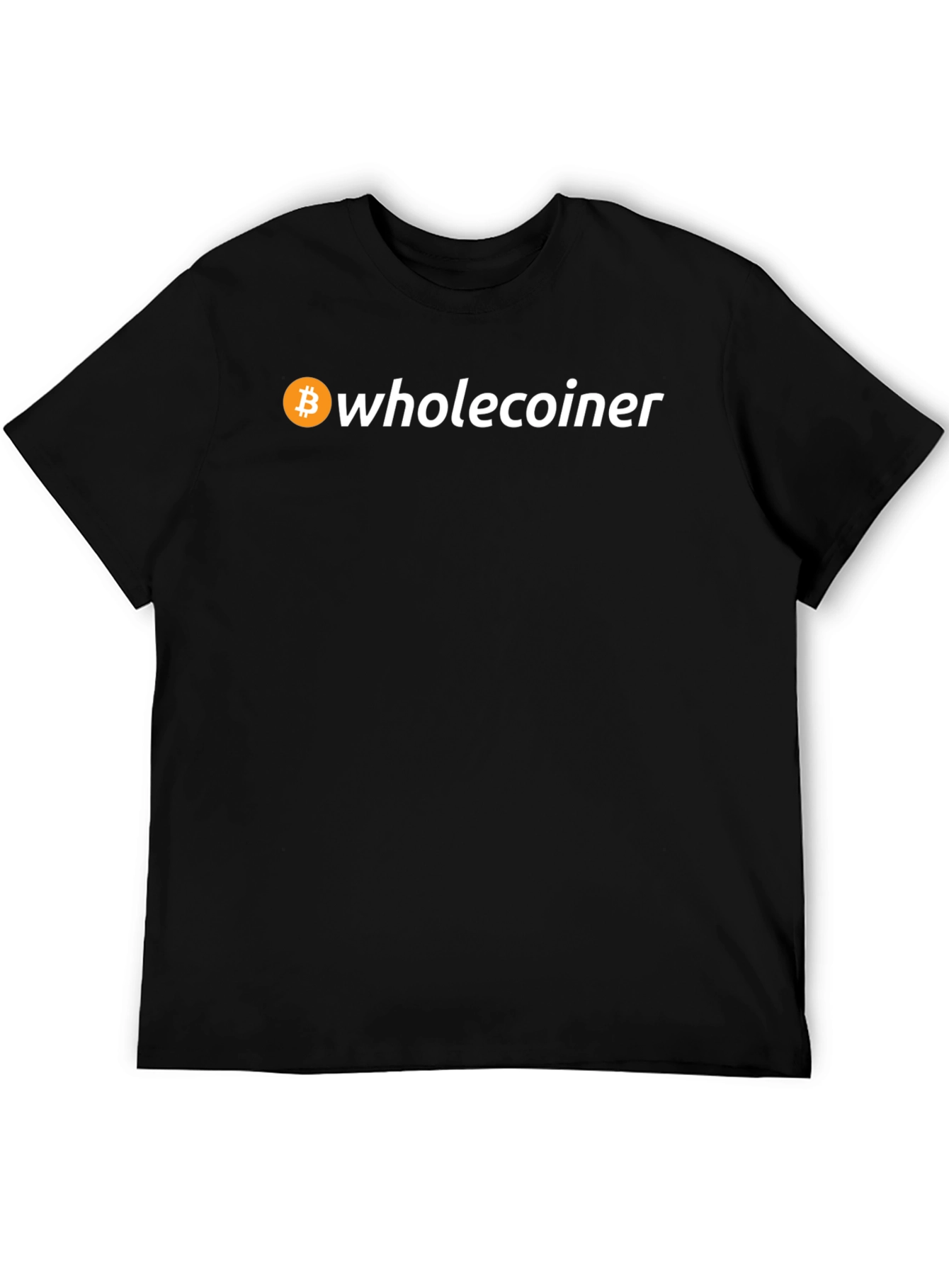 Bitcoin Wholecoiner Crypto T-Shirt - Black