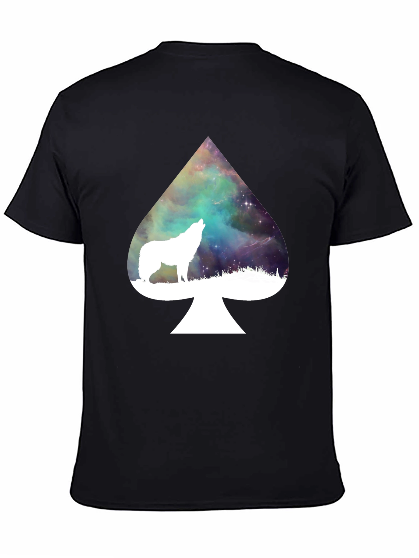 Wolf Spade T-Shirt - Galaxy Design