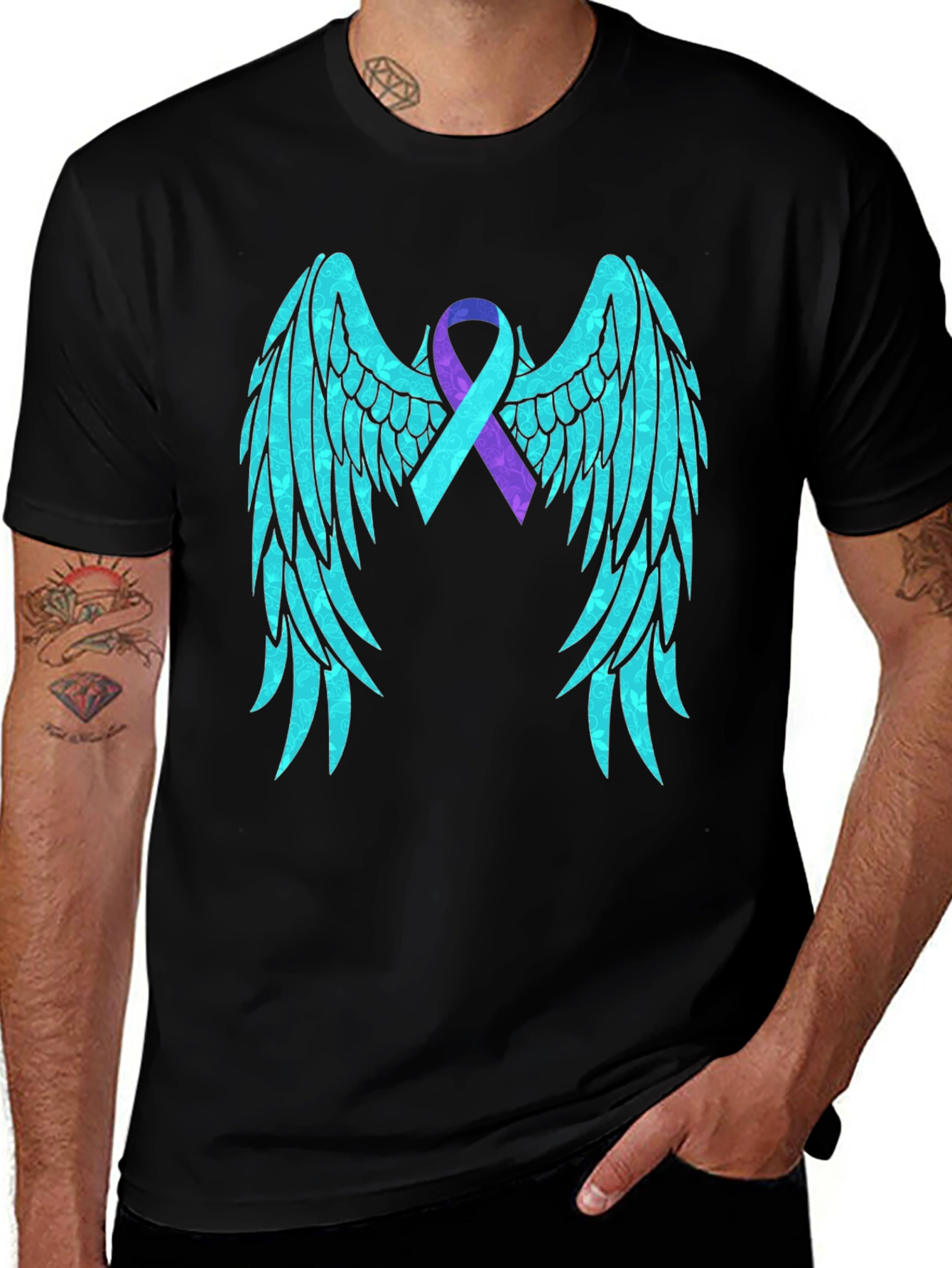Hope Wings Awareness Ribbon Graphic Tee