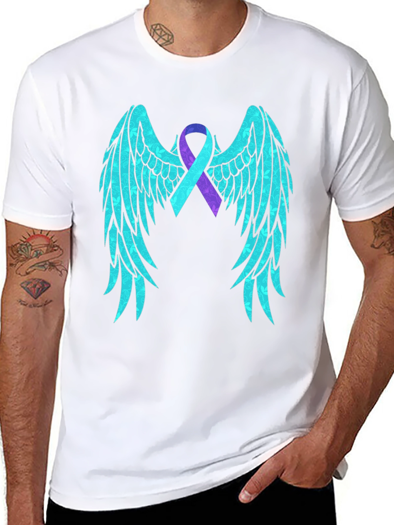 Hope Wings Awareness Ribbon Graphic Tee