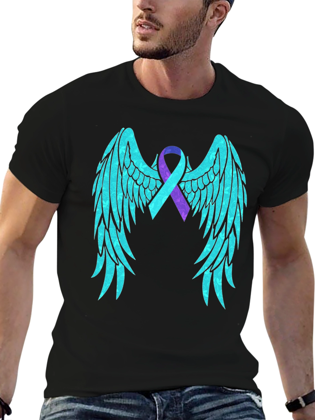 Hope Wings Awareness Ribbon Graphic Tee