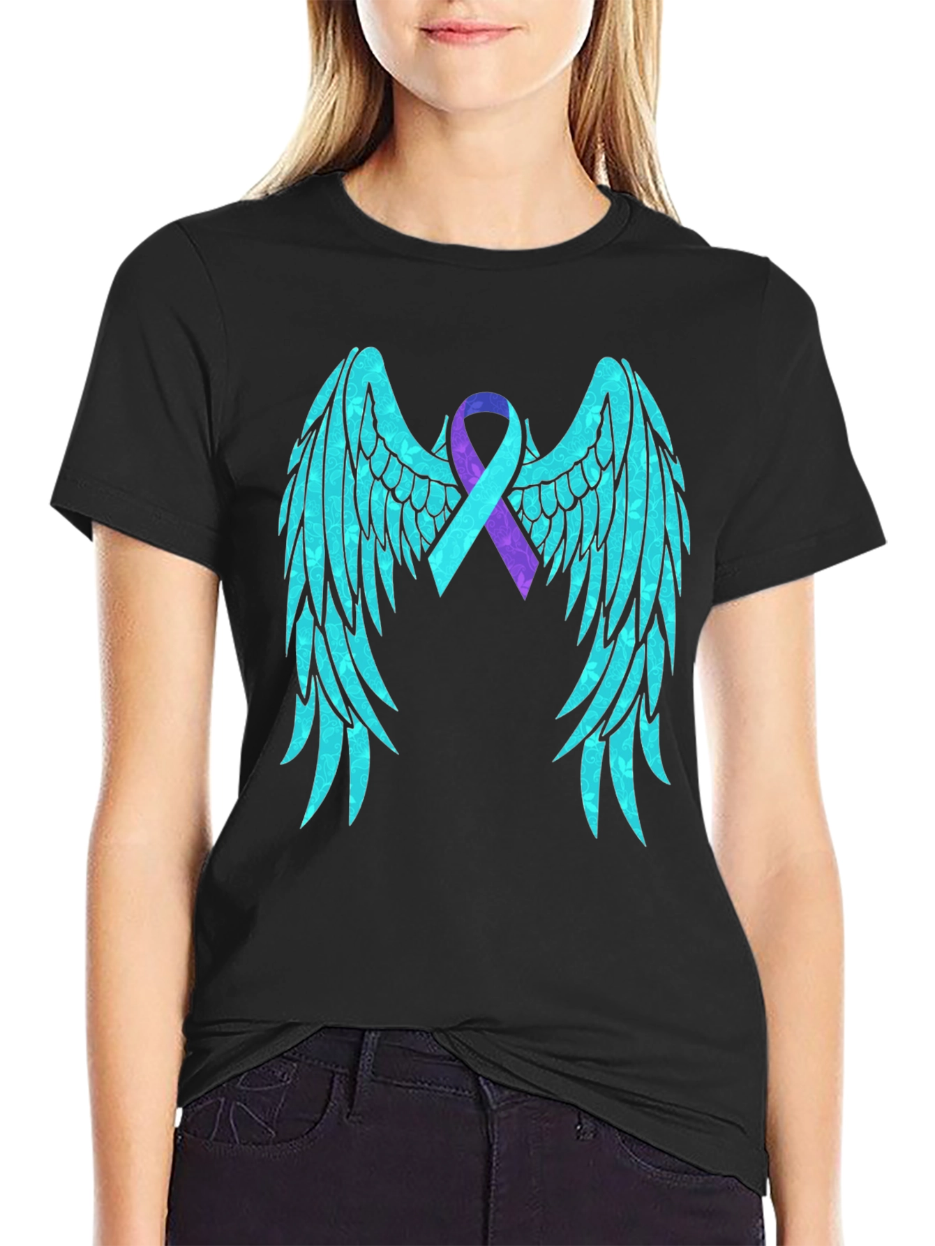 Hope Wings Awareness Ribbon Graphic Tee