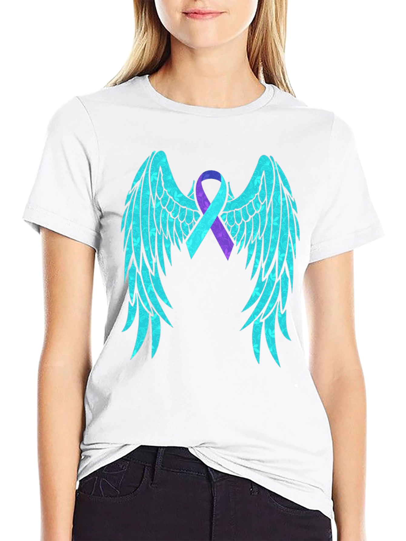 Hope Wings Awareness Ribbon Graphic Tee