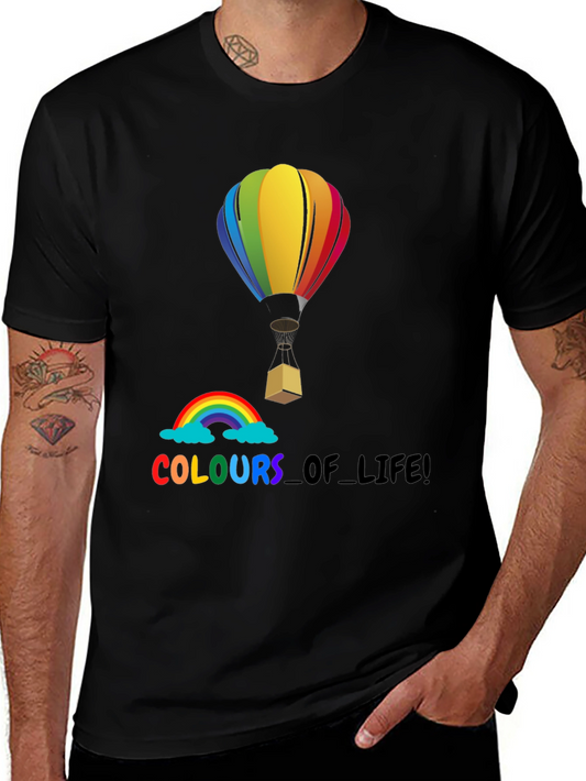 Rainbow Colors of Life Graphic T-Shirt