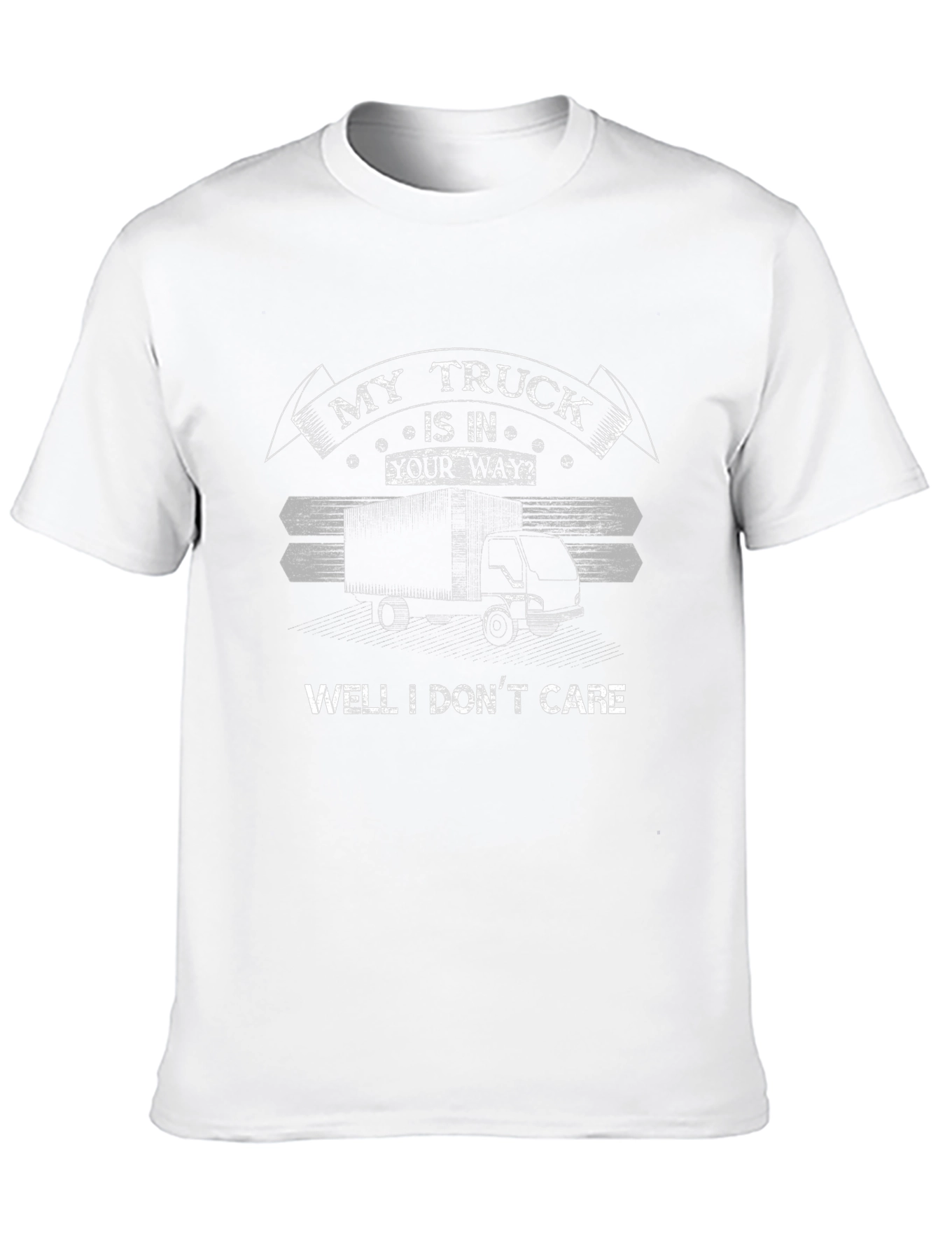 My Truck is in Your Way Funny Black T-Shirt