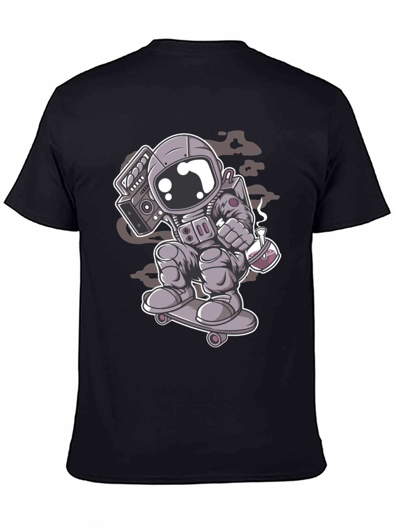 Astronaut Skateboard T-Shirt - Cool Graphic Tee