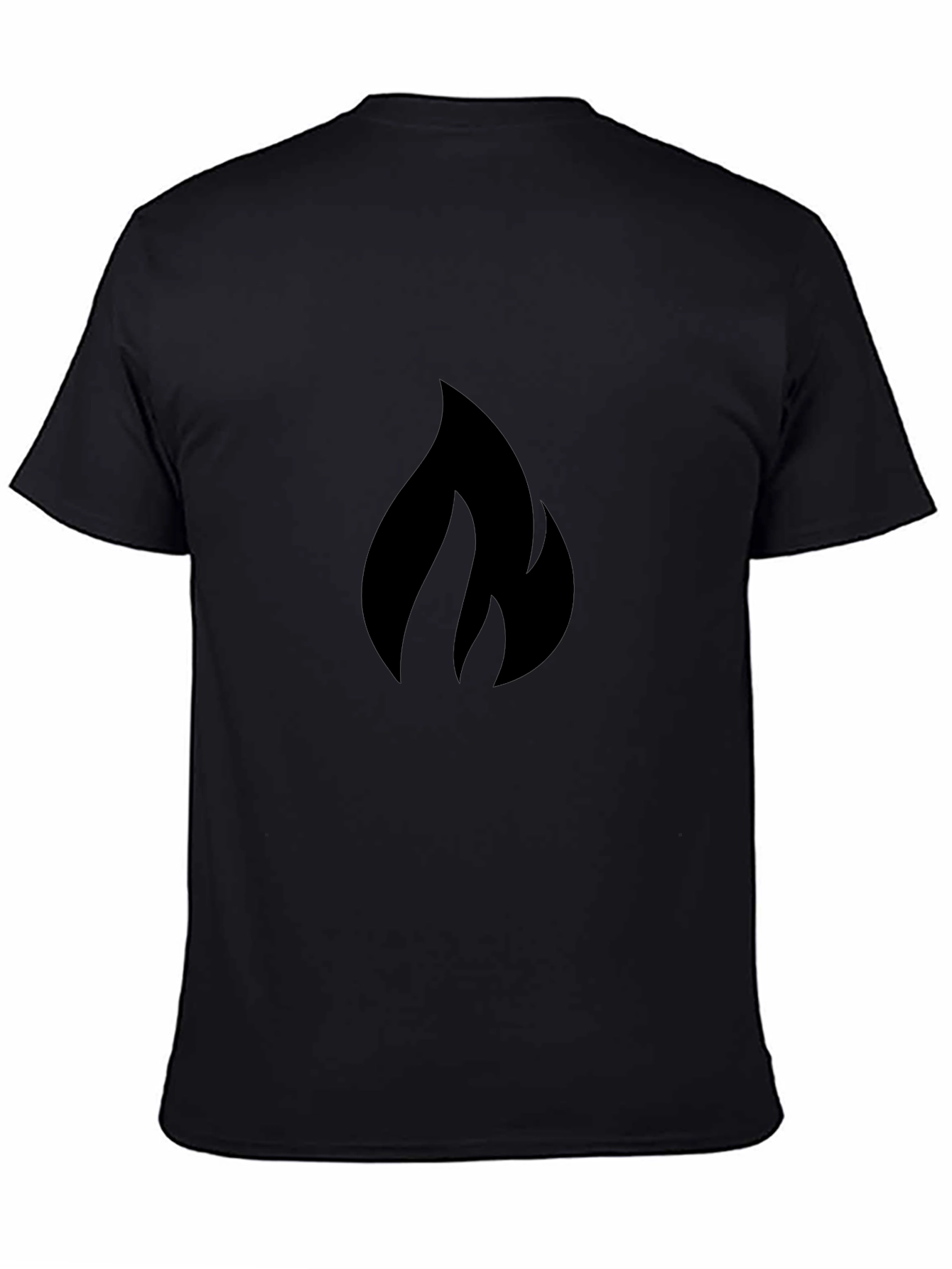Flame Graphic Black T-Shirt - Bold Style