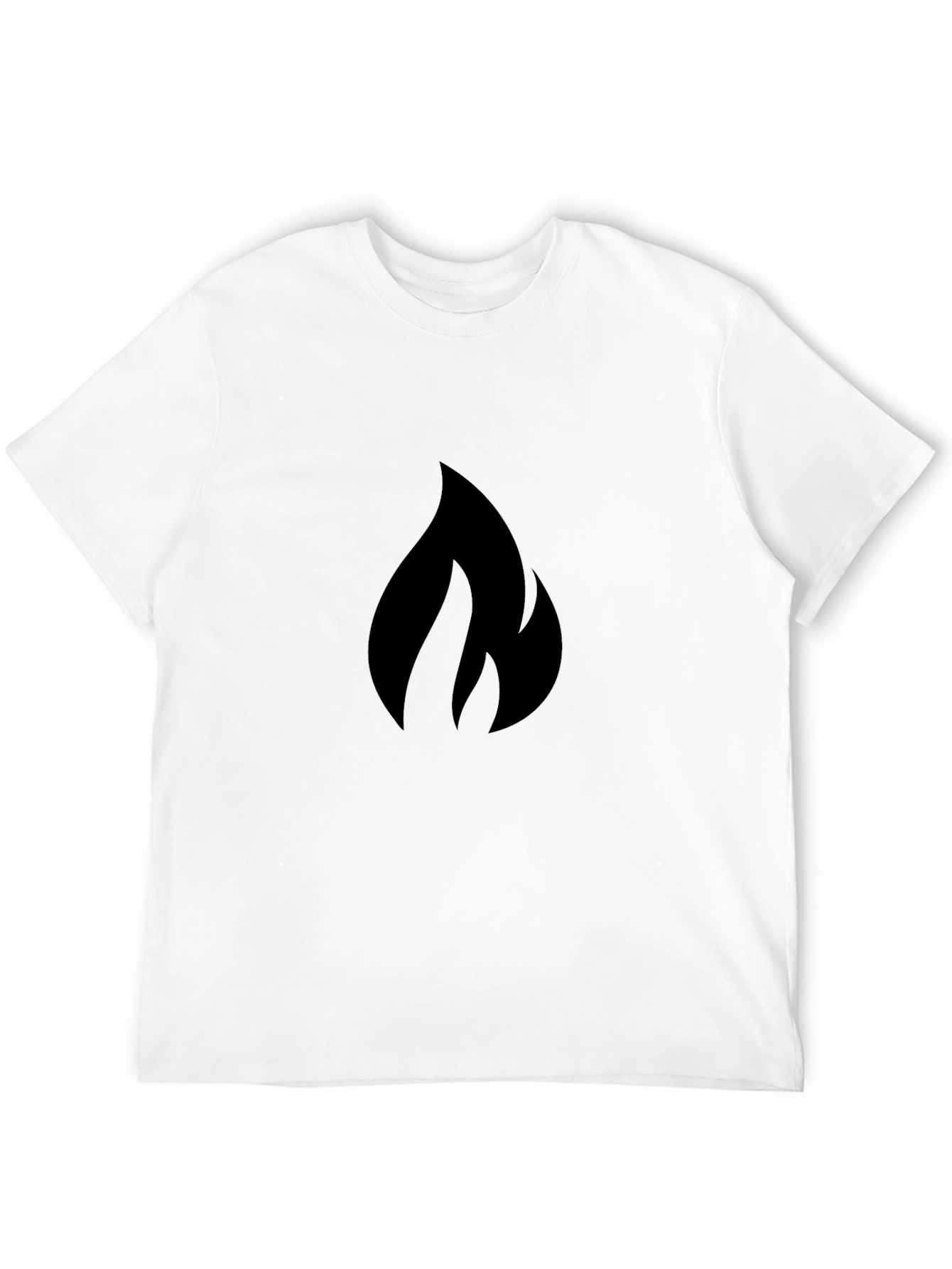 Flame Graphic Black T-Shirt - Bold Style