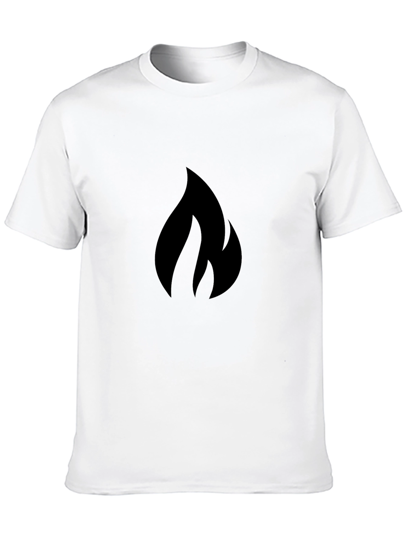 Flame Graphic Black T-Shirt - Bold Style