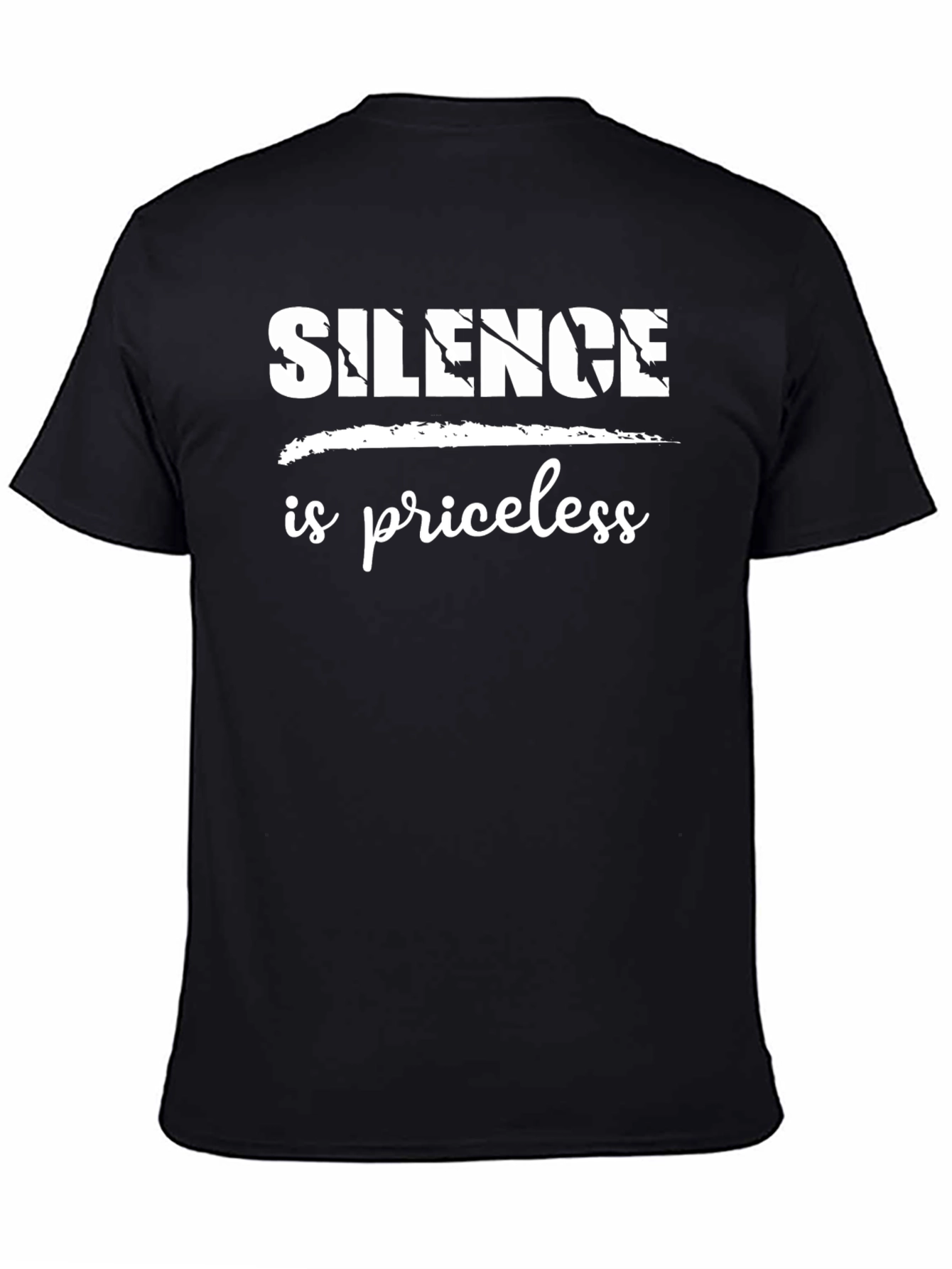Silence is Priceless Black T-Shirt