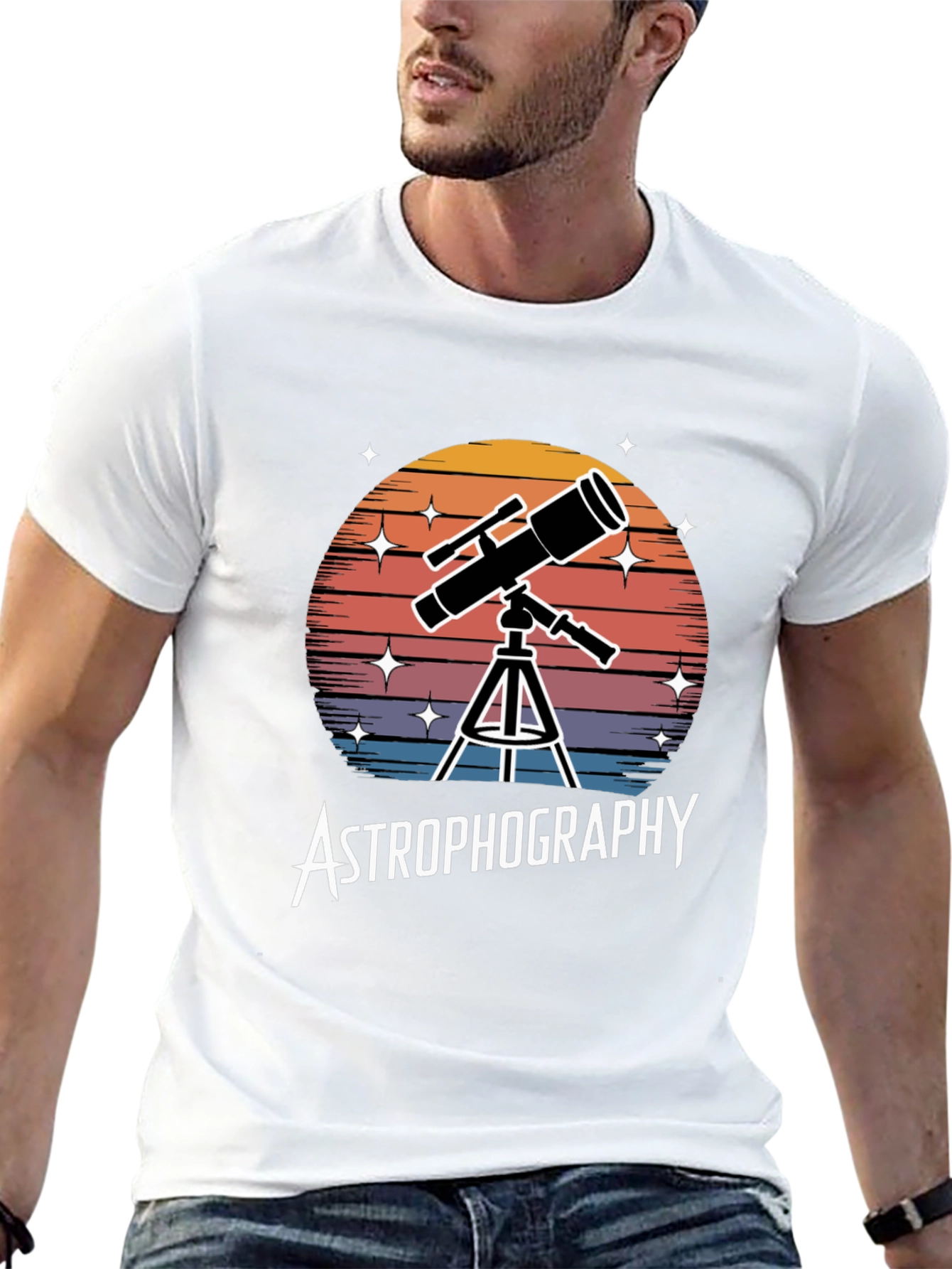 Astrophotography Telescope Graphic T-Shirt