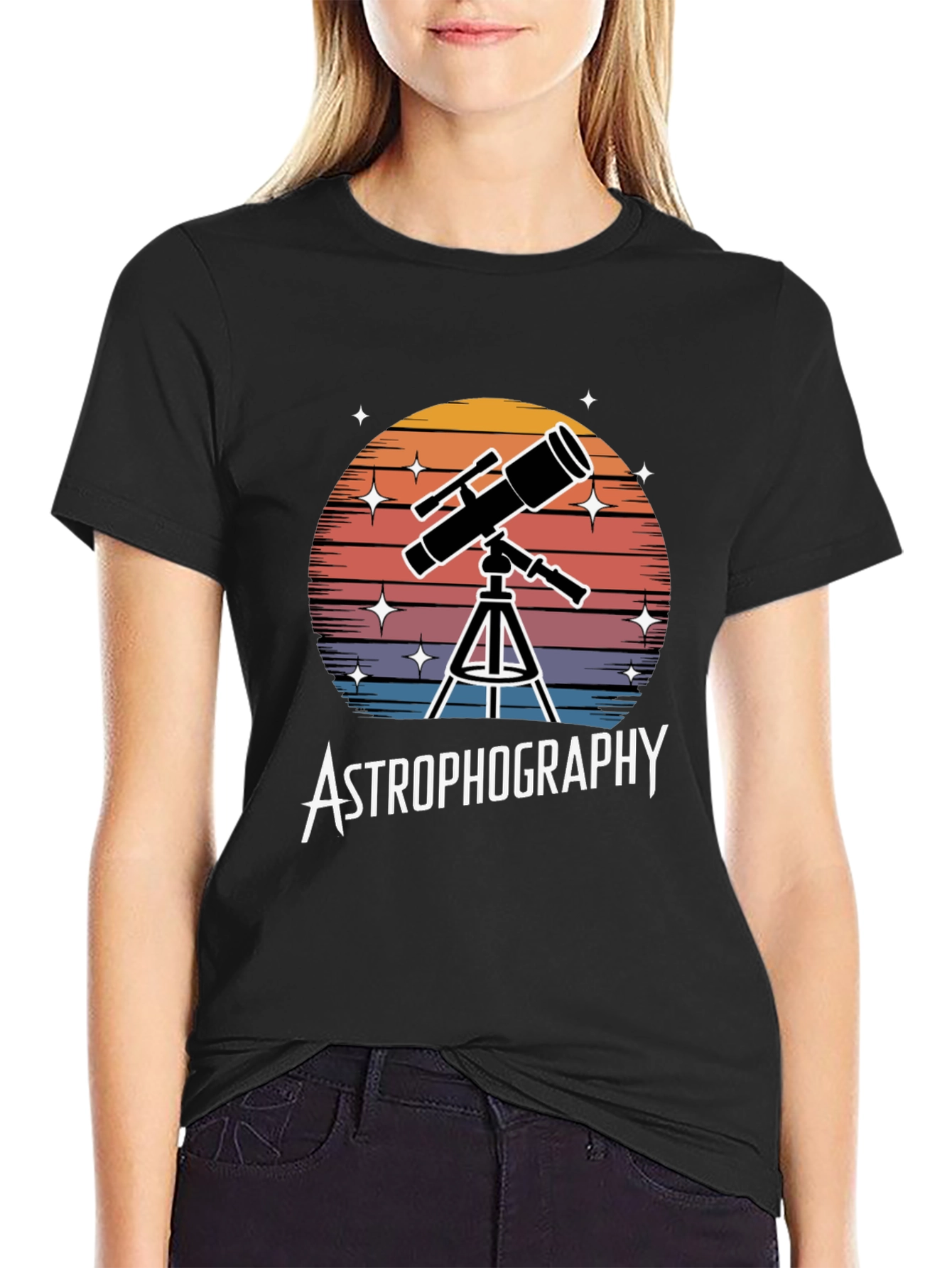 Astrophotography Telescope Graphic T-Shirt