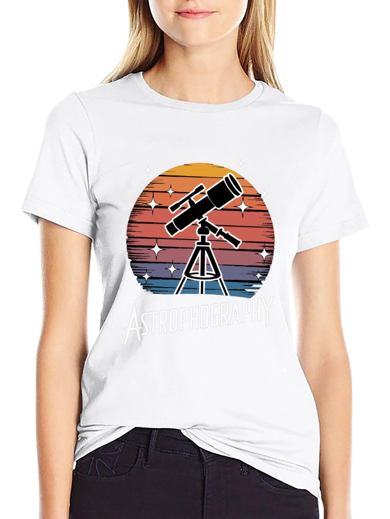 Astrophotography Telescope Graphic T-Shirt