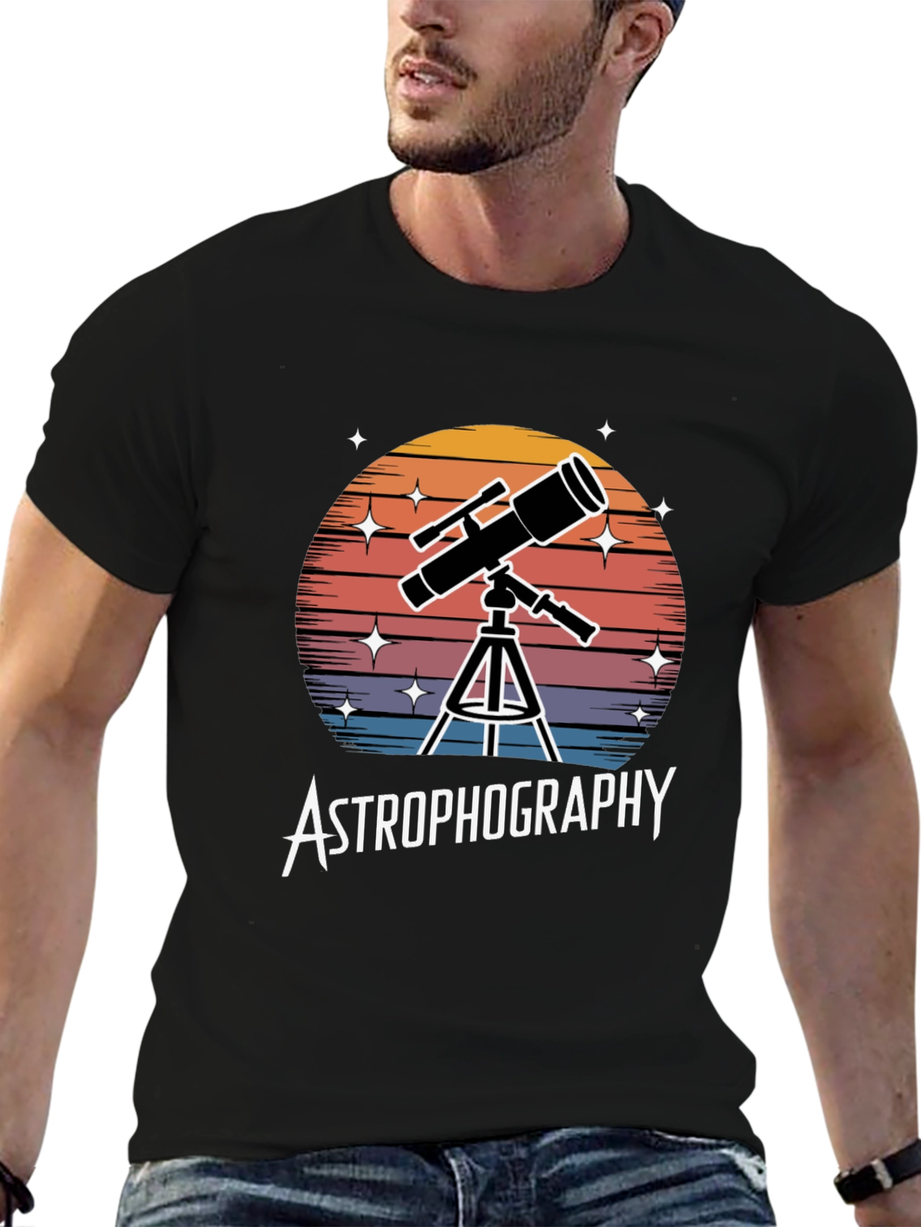 Astrophotography Telescope Graphic T-Shirt