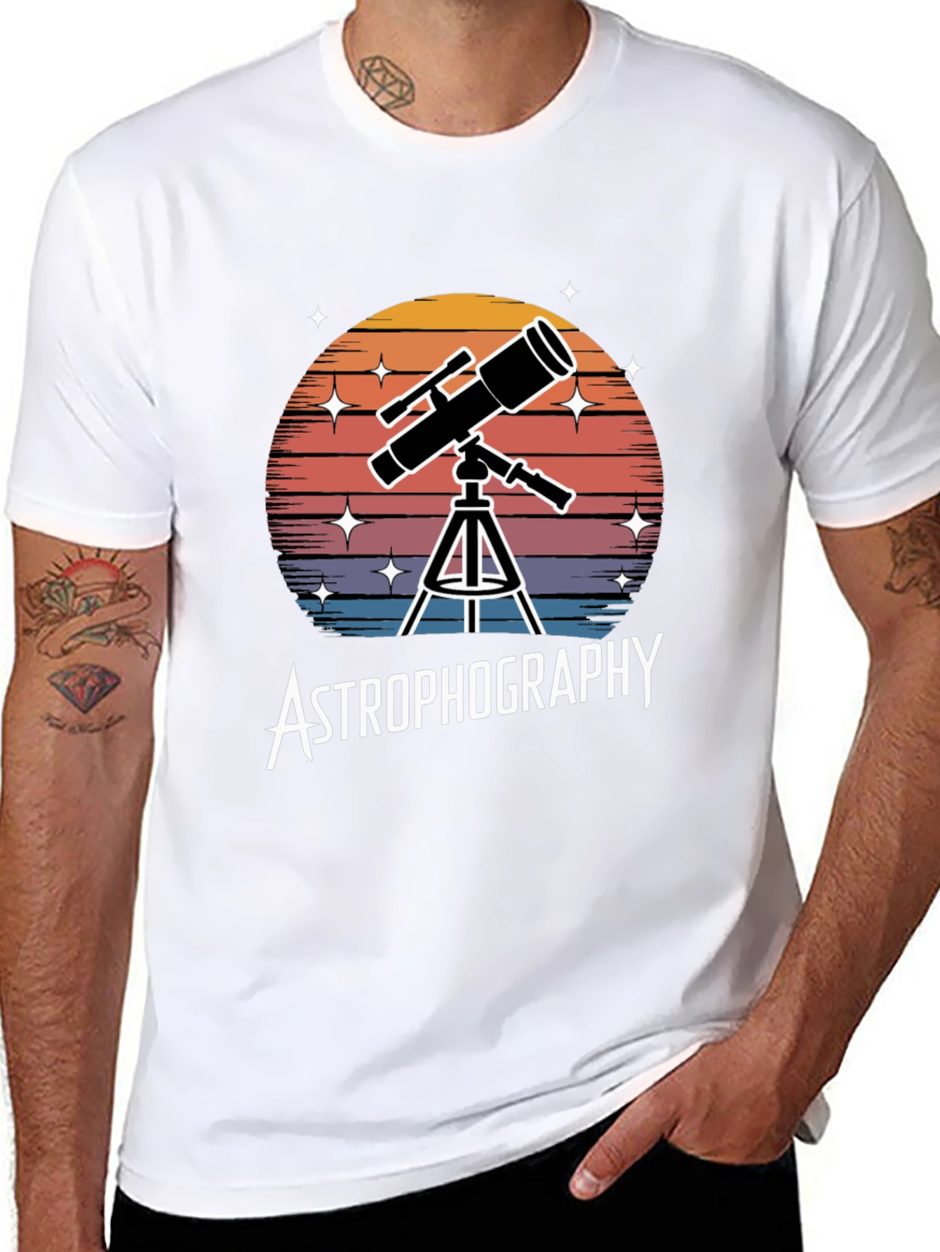 Astrophotography Telescope Graphic T-Shirt