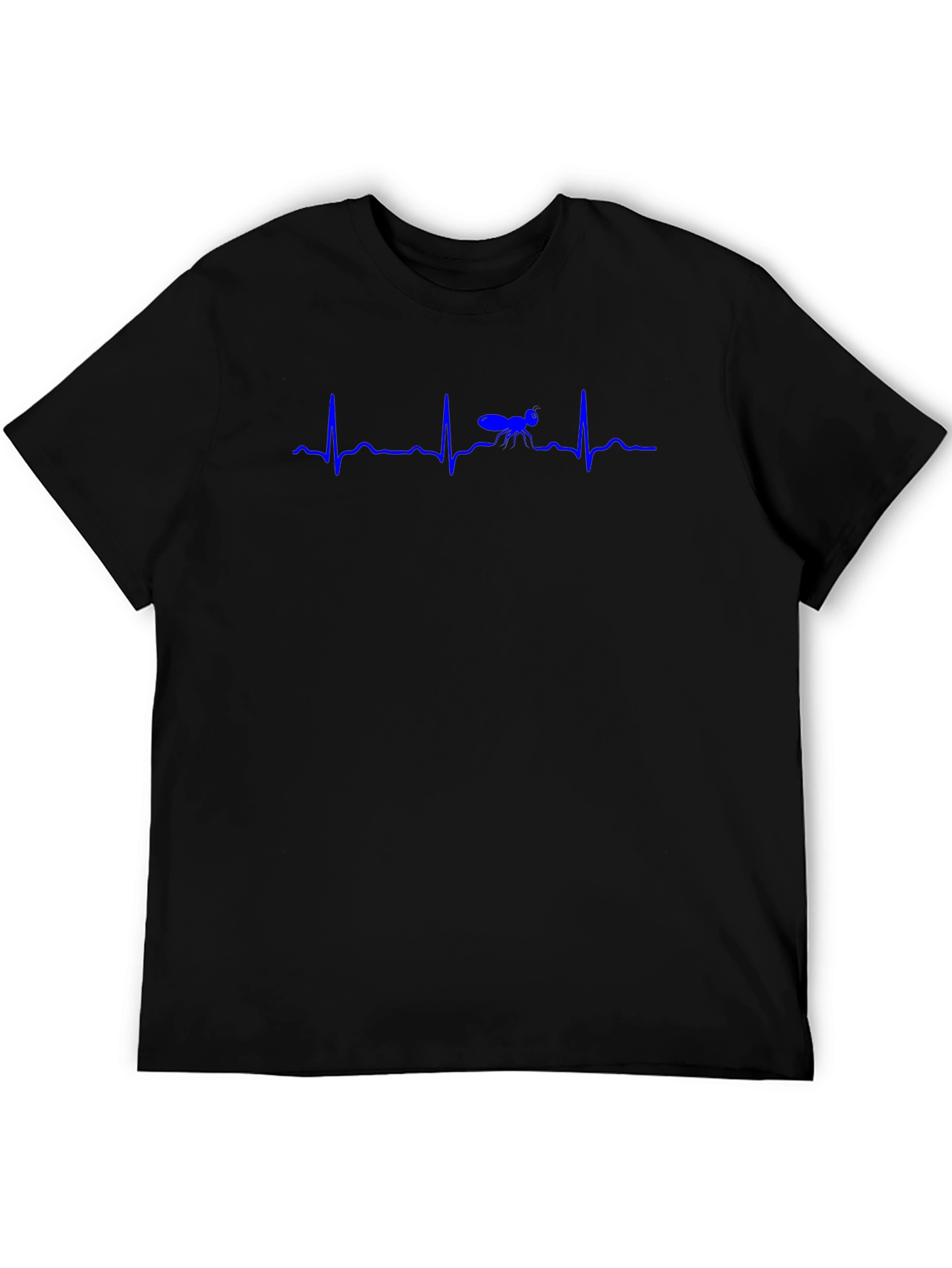 Moose Heartbeat T-Shirt - Black Graphic Tee