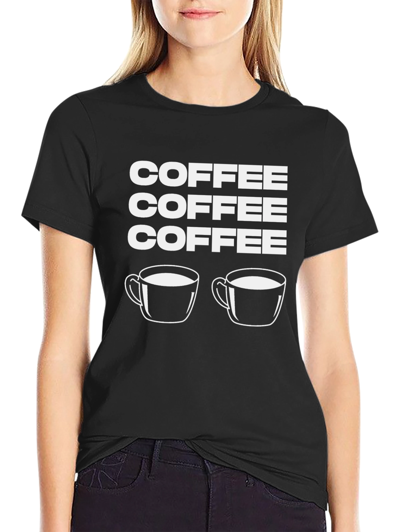 Coffee Lover T-Shirt - Black Graphic Print
