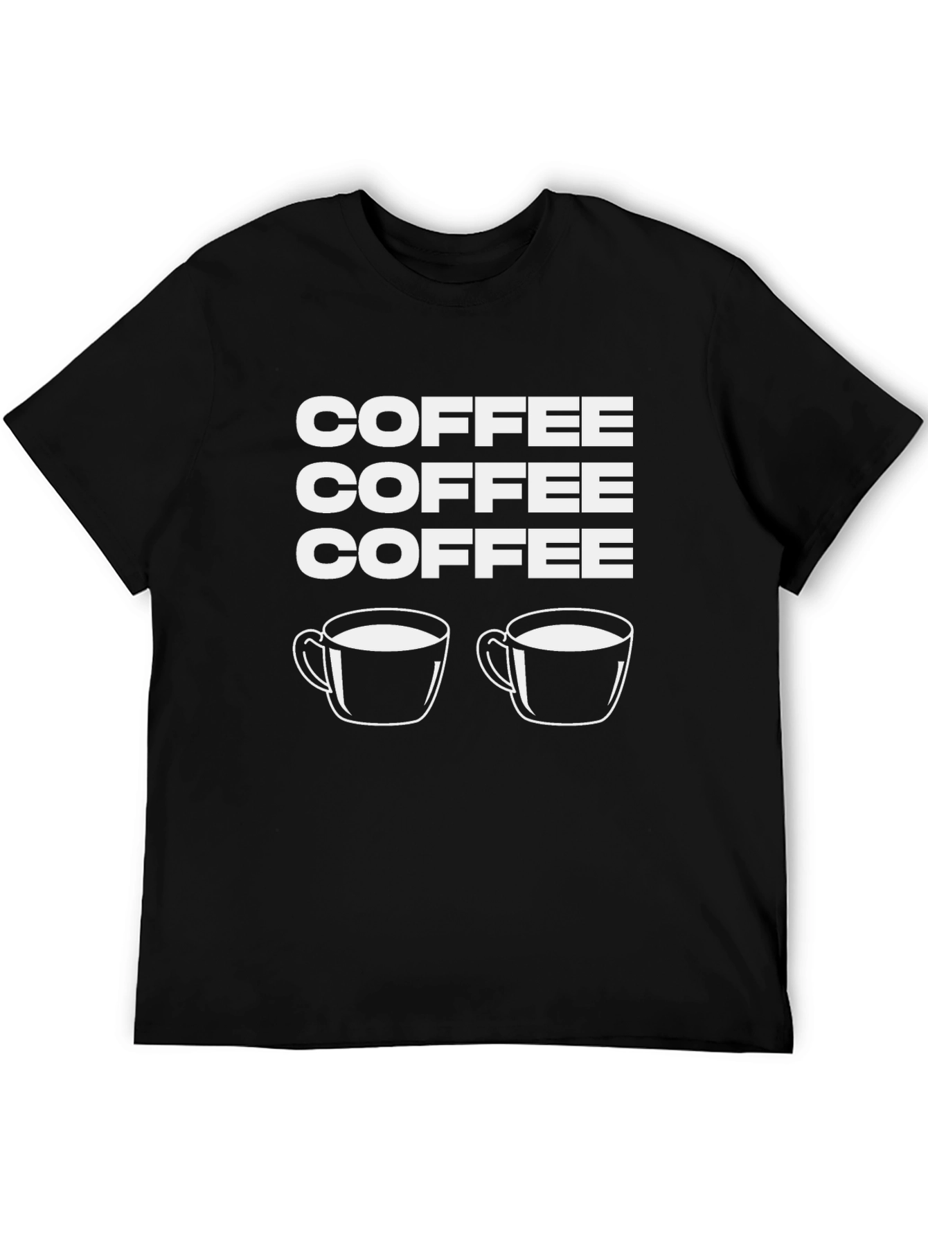 Coffee Lover T-Shirt - Black Graphic Print