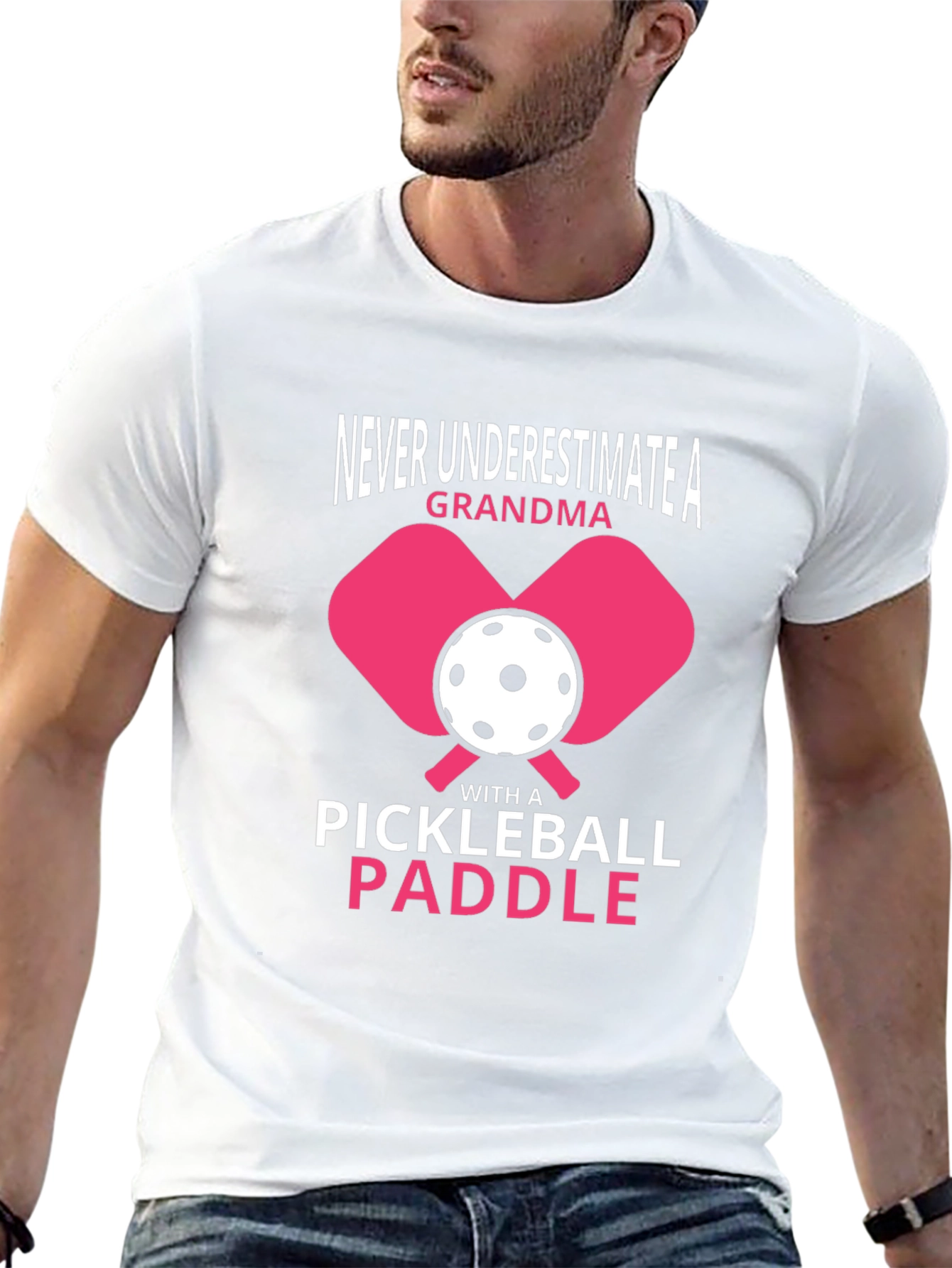 Never Underestimate A Grandma Pickleball Paddle T-Shirt