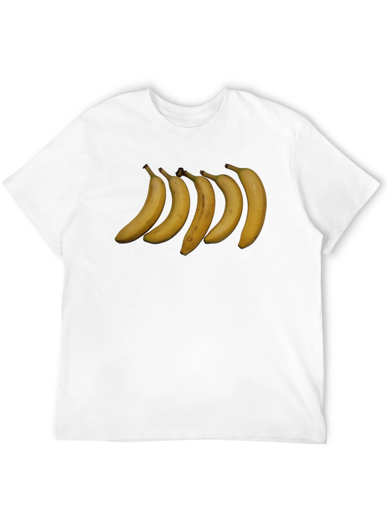Banana Row Black T-Shirt - Quirky Graphic Tee
