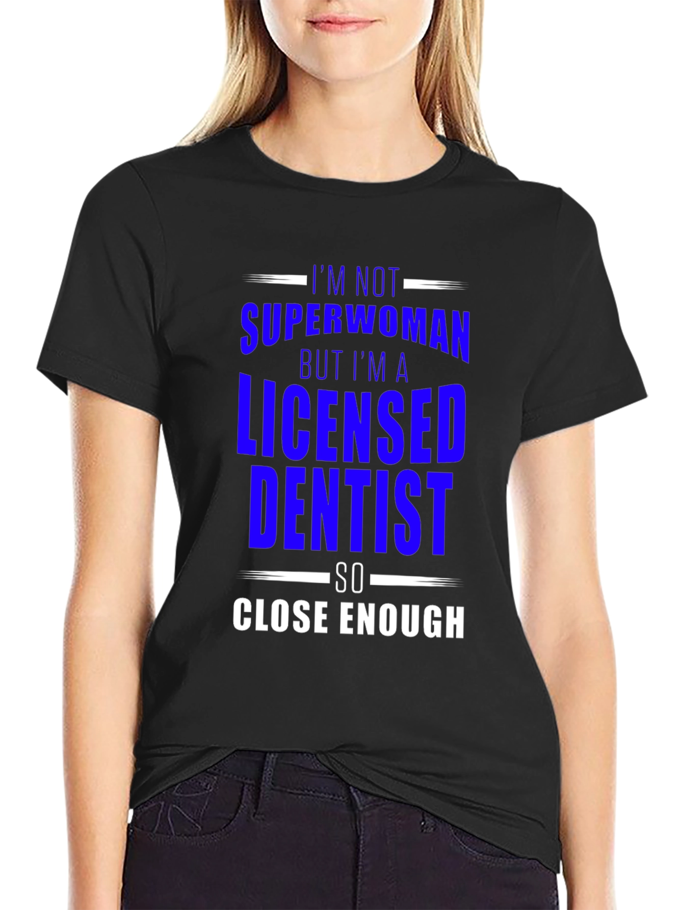 Licensed Dentist Superwoman T-Shirt