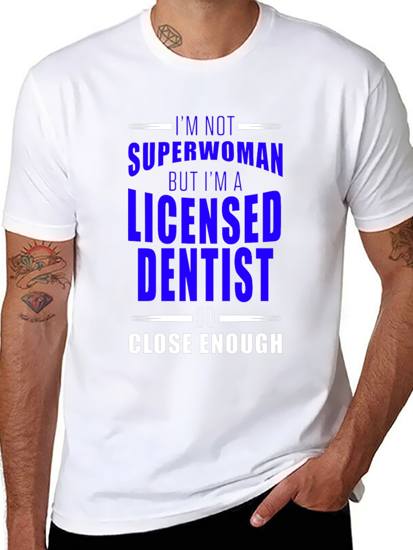Licensed Dentist Superwoman T-Shirt