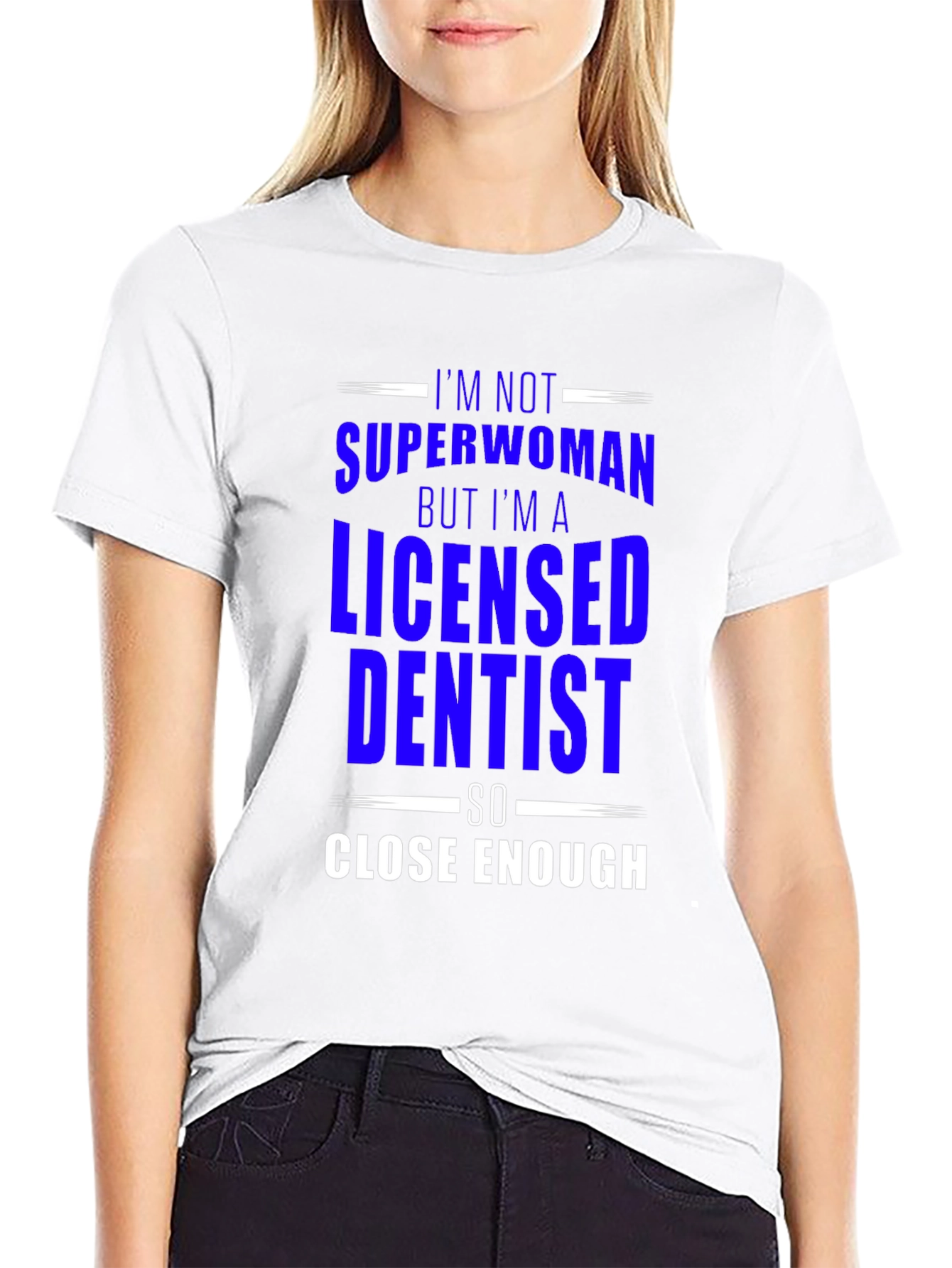 Licensed Dentist Superwoman T-Shirt