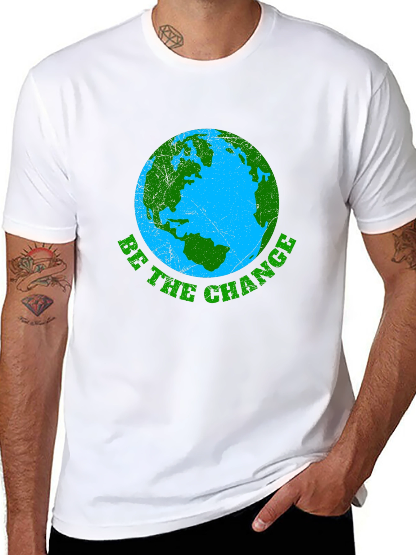 Be The Change Earth Graphic Tee