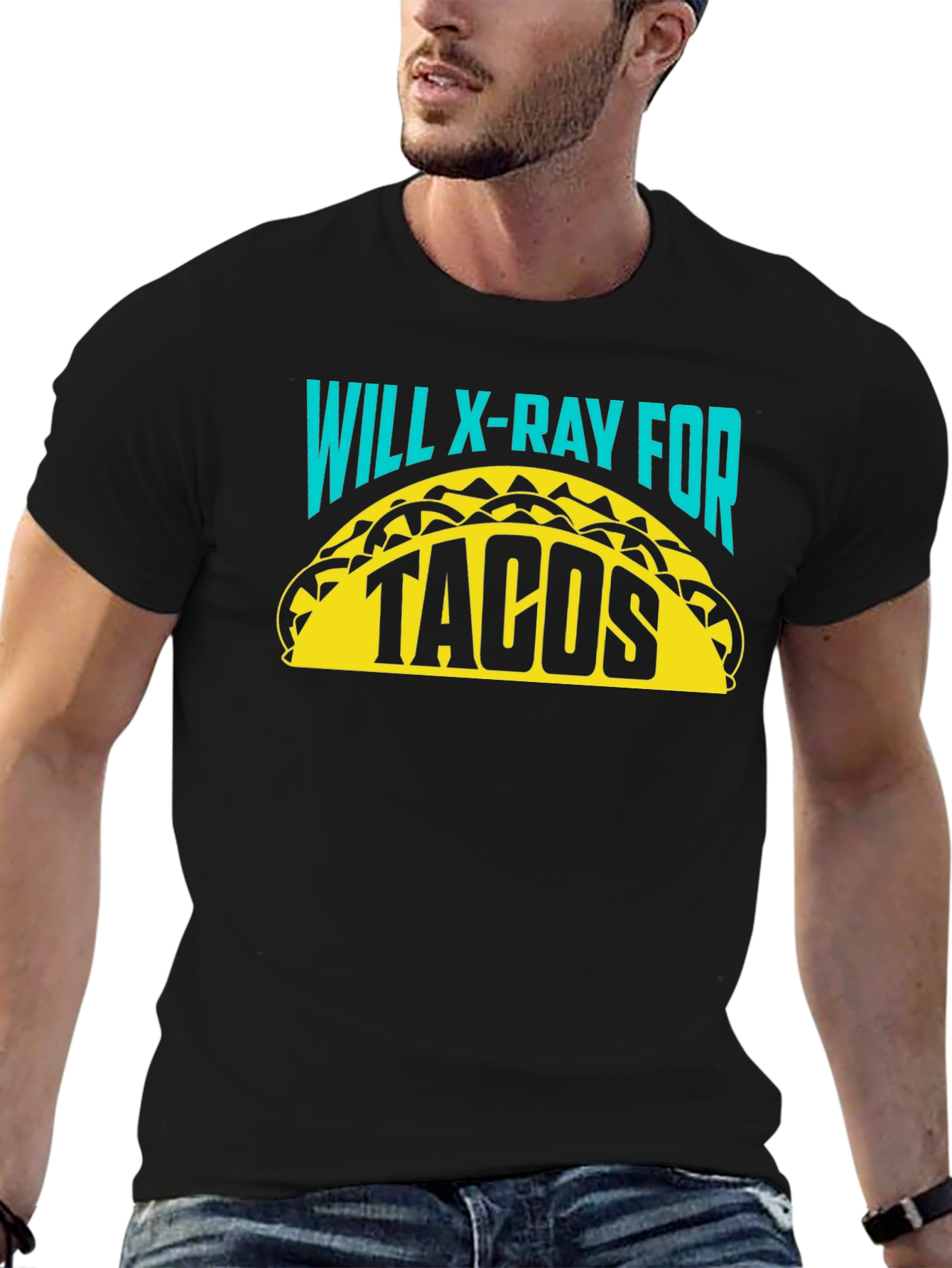 Will X-Ray for Tacos Funny Radiologist Graphic T-Shirt