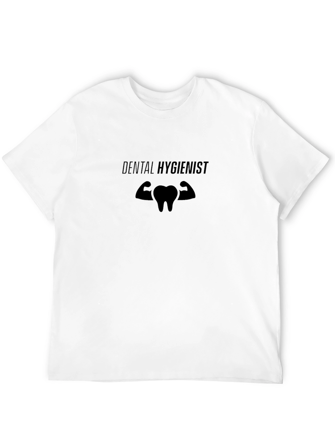 Dental Hygienist Muscle Tooth Graphic Tee