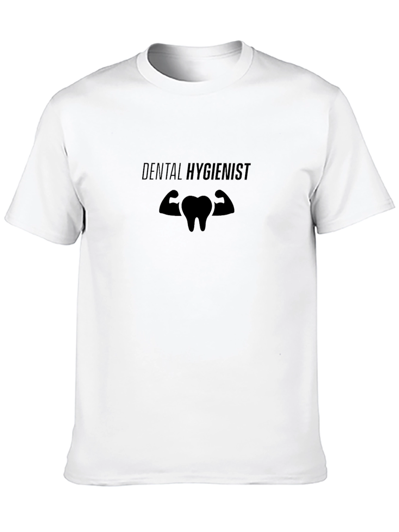 Dental Hygienist Muscle Tooth Graphic Tee
