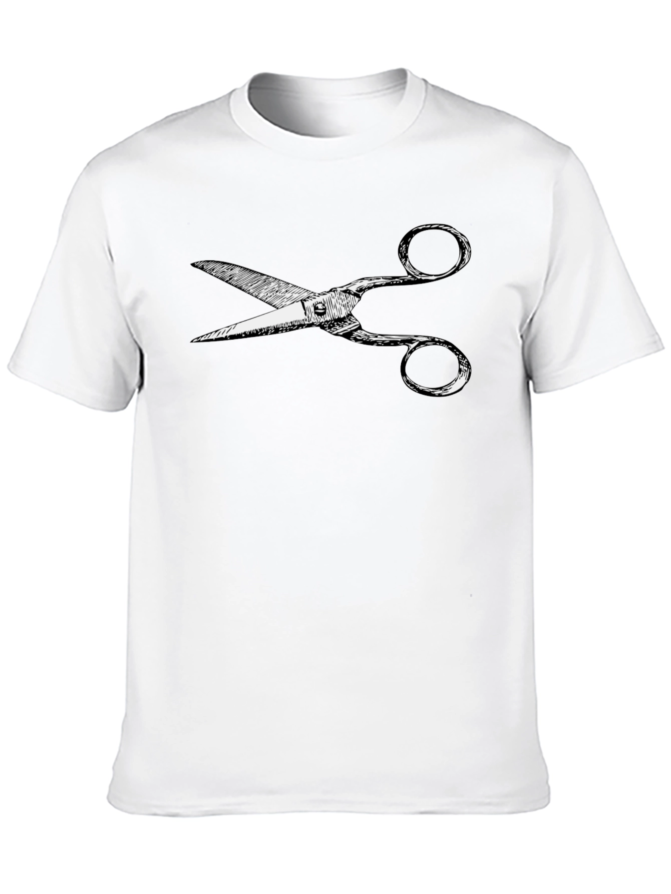 Scissors Graphic Tee - Cool Barber Fashion