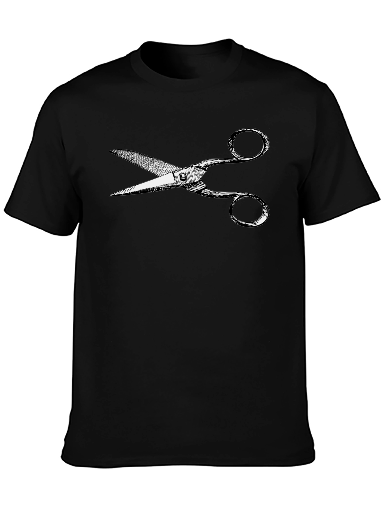 Scissors Graphic Tee - Cool Barber Fashion