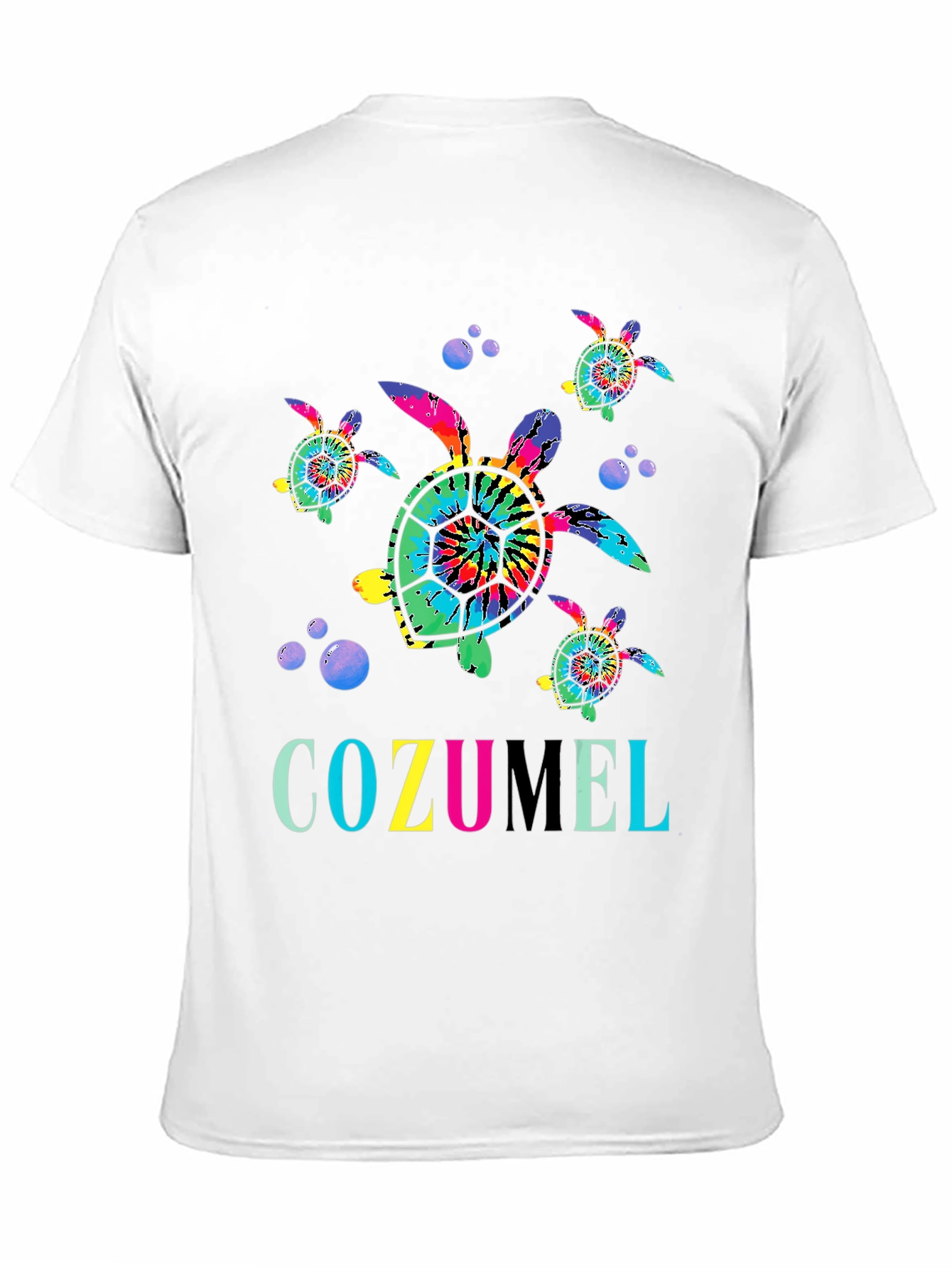 Cozumel Turtle Tie-Dye Graphic Tee