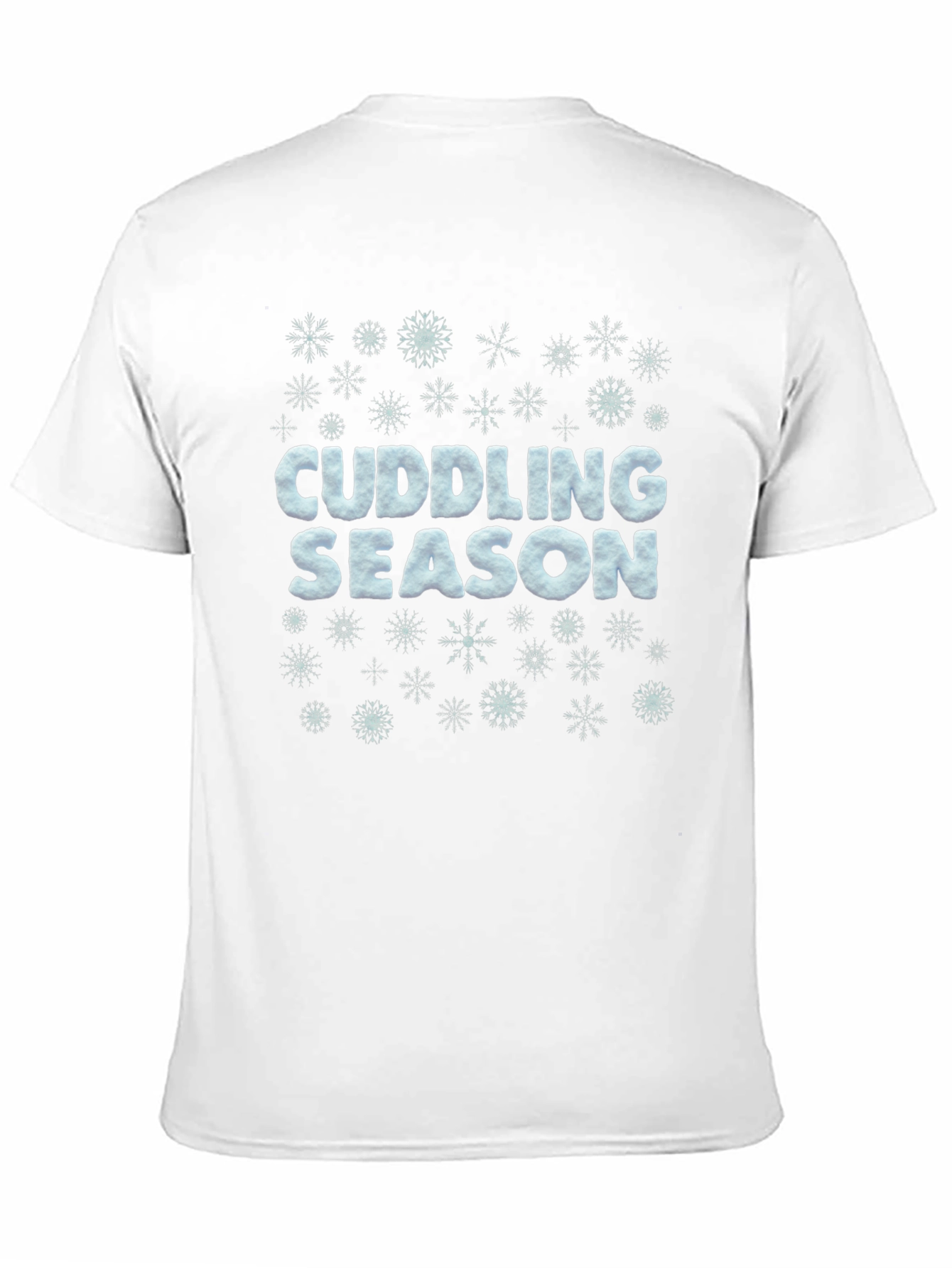 Cuddling Season Snowflake Black T-Shirt