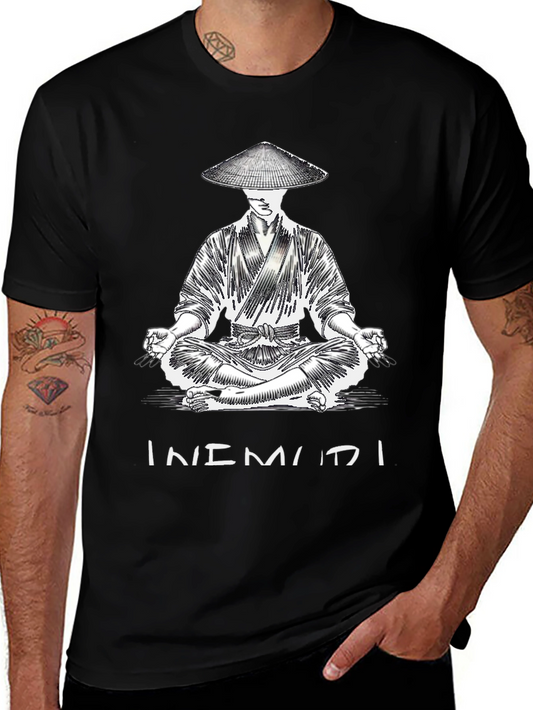 Meditating Samurai Graphic T-Shirt