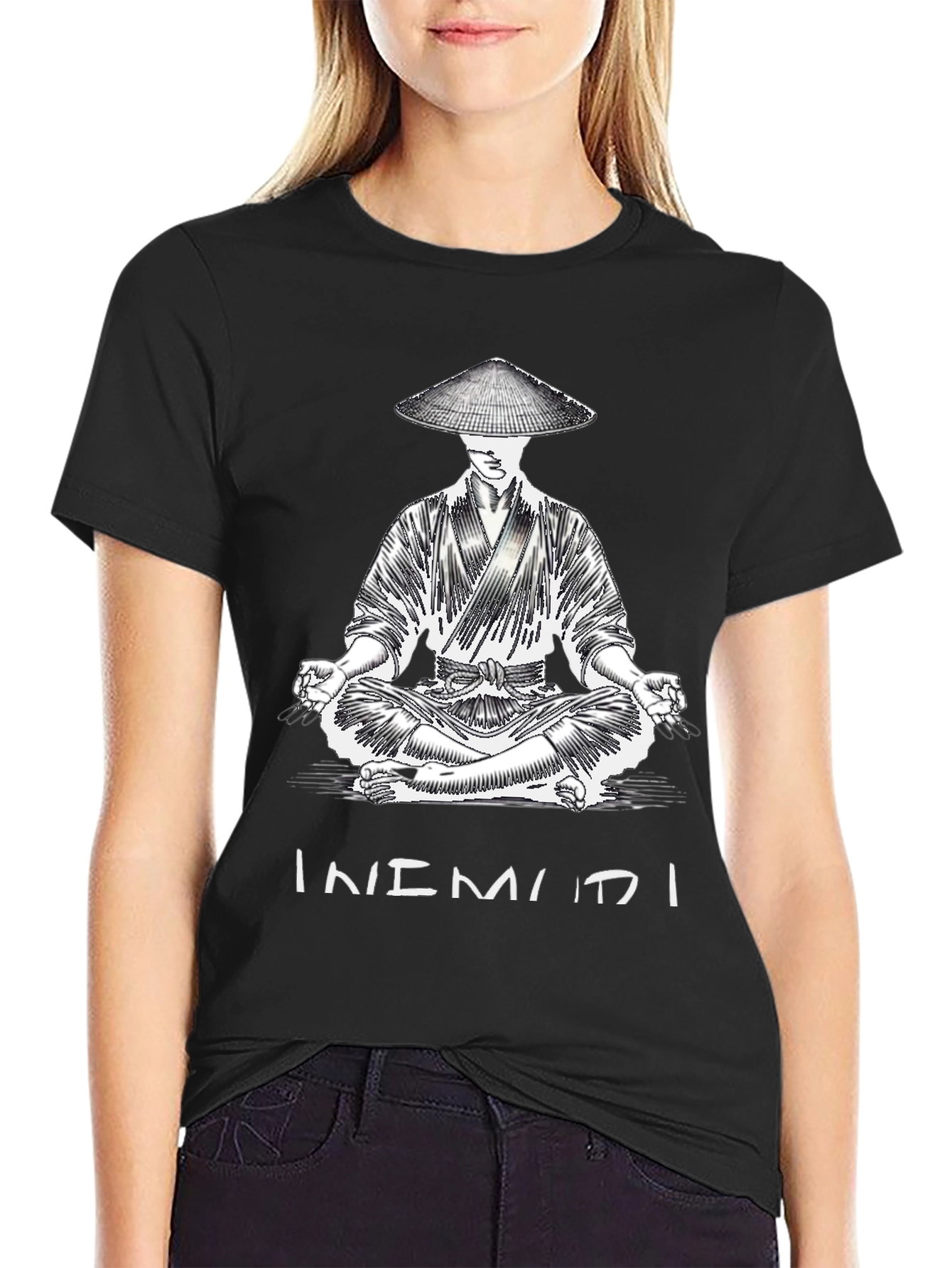 Meditating Samurai Graphic T-Shirt