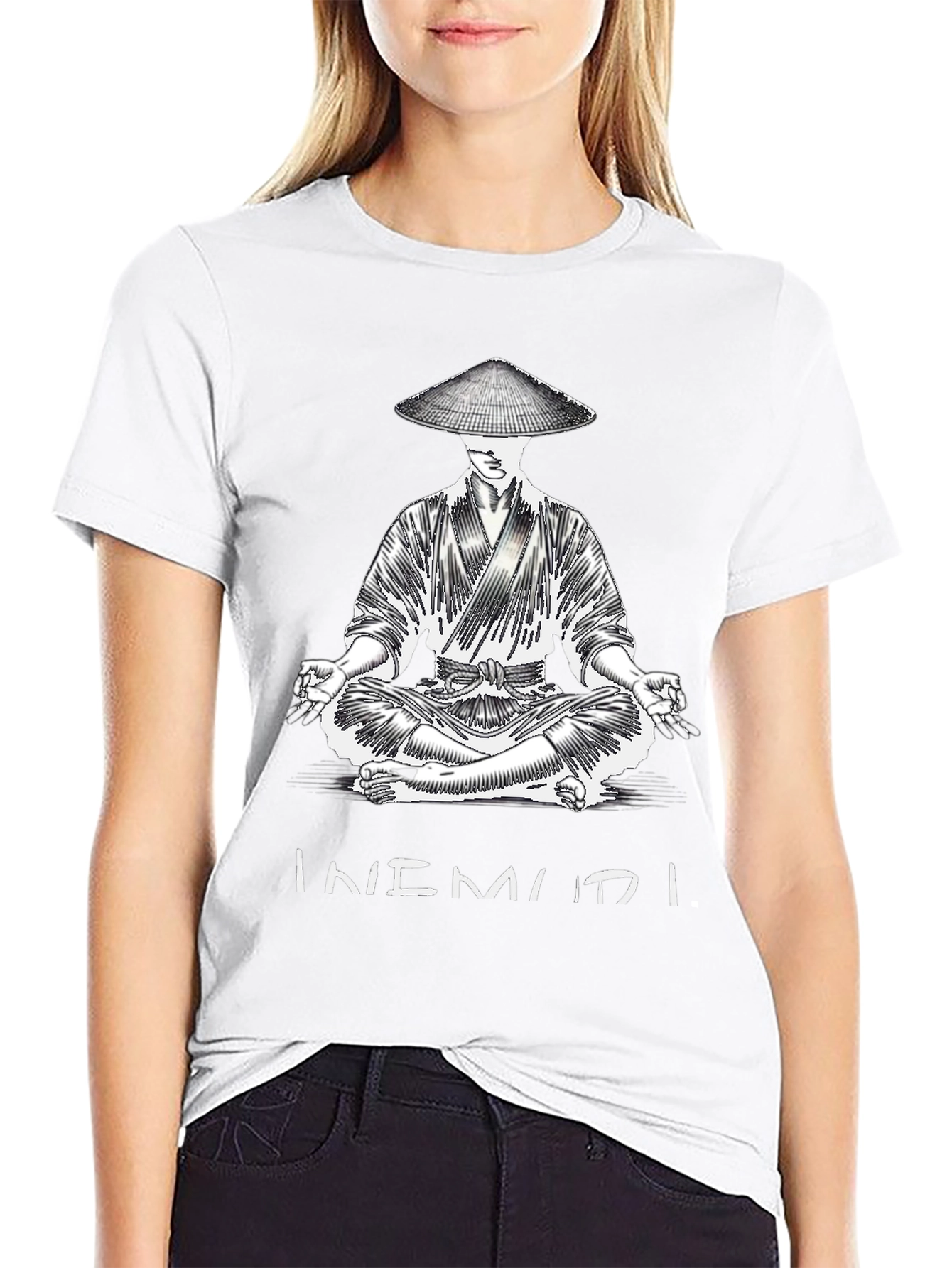 Meditating Samurai Graphic T-Shirt