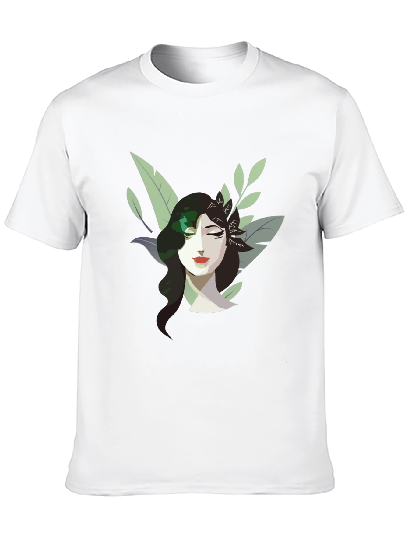 Nature Woman Graphic Tee - Stylish Black T-Shirt